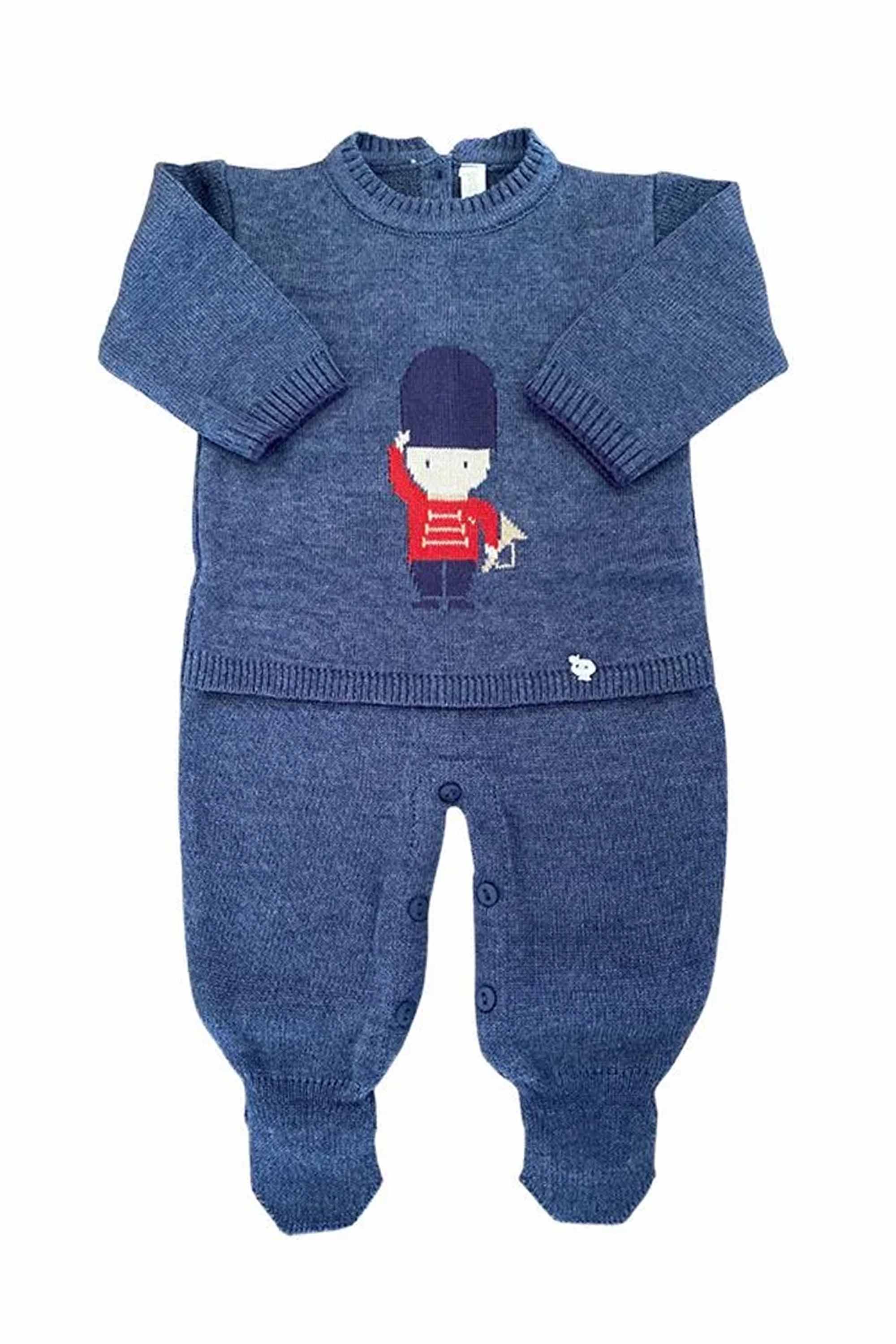 Macacão Maternidade Tricot Henry Soldadinho Índigo — foto 2