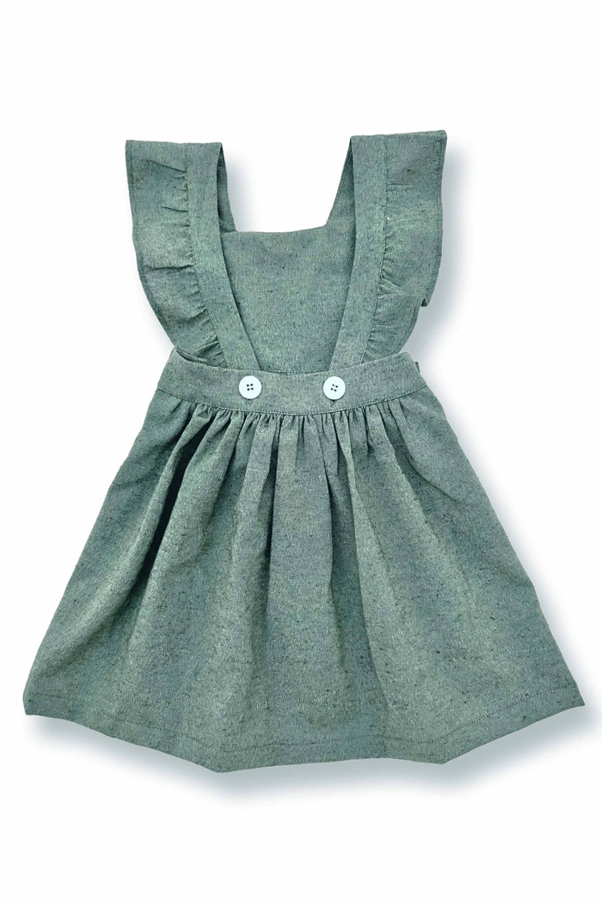 Salopete Infantil Verde em Tecido Cotton Recycle — foto 2