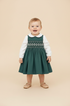 Salopete Bebê Menina Verde Escuro — foto 1