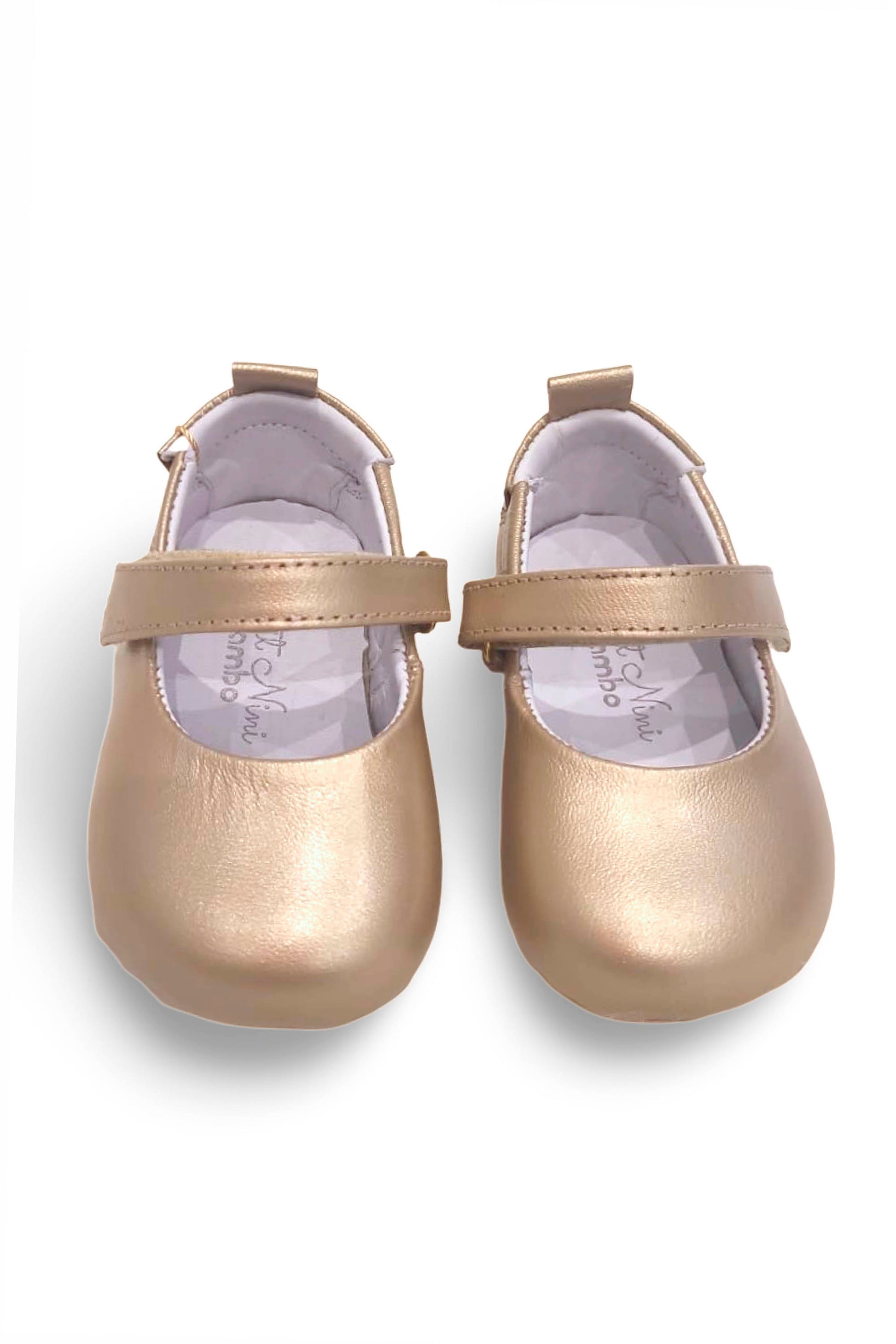 Sapatilha Bebê Velcro Dourada — foto 3