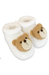 Sapatinho de Tricô para Recém Nascido Urso Branco — foto 1