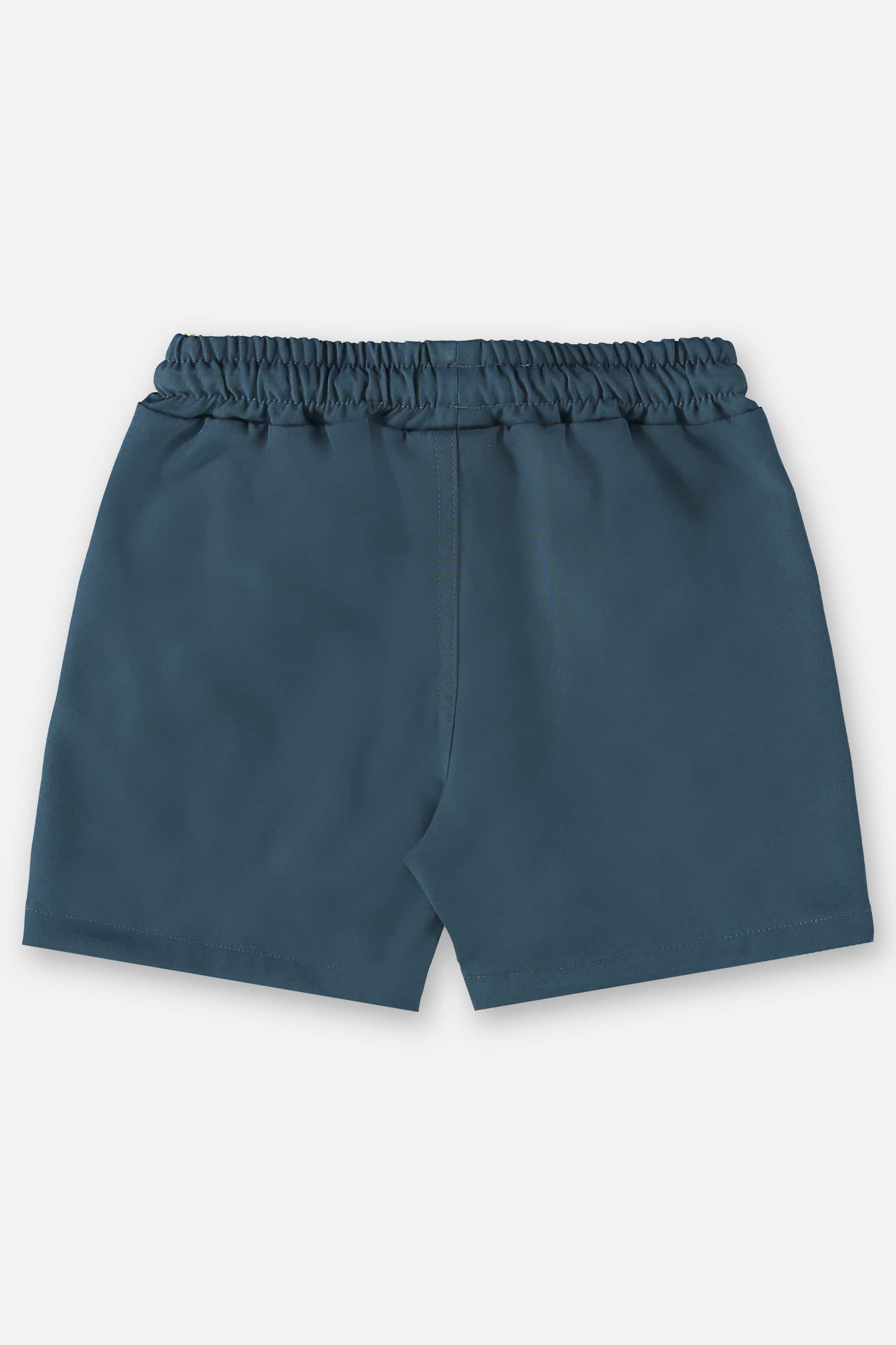 Short Infantil em Microfibra Azul Escuro — foto 2