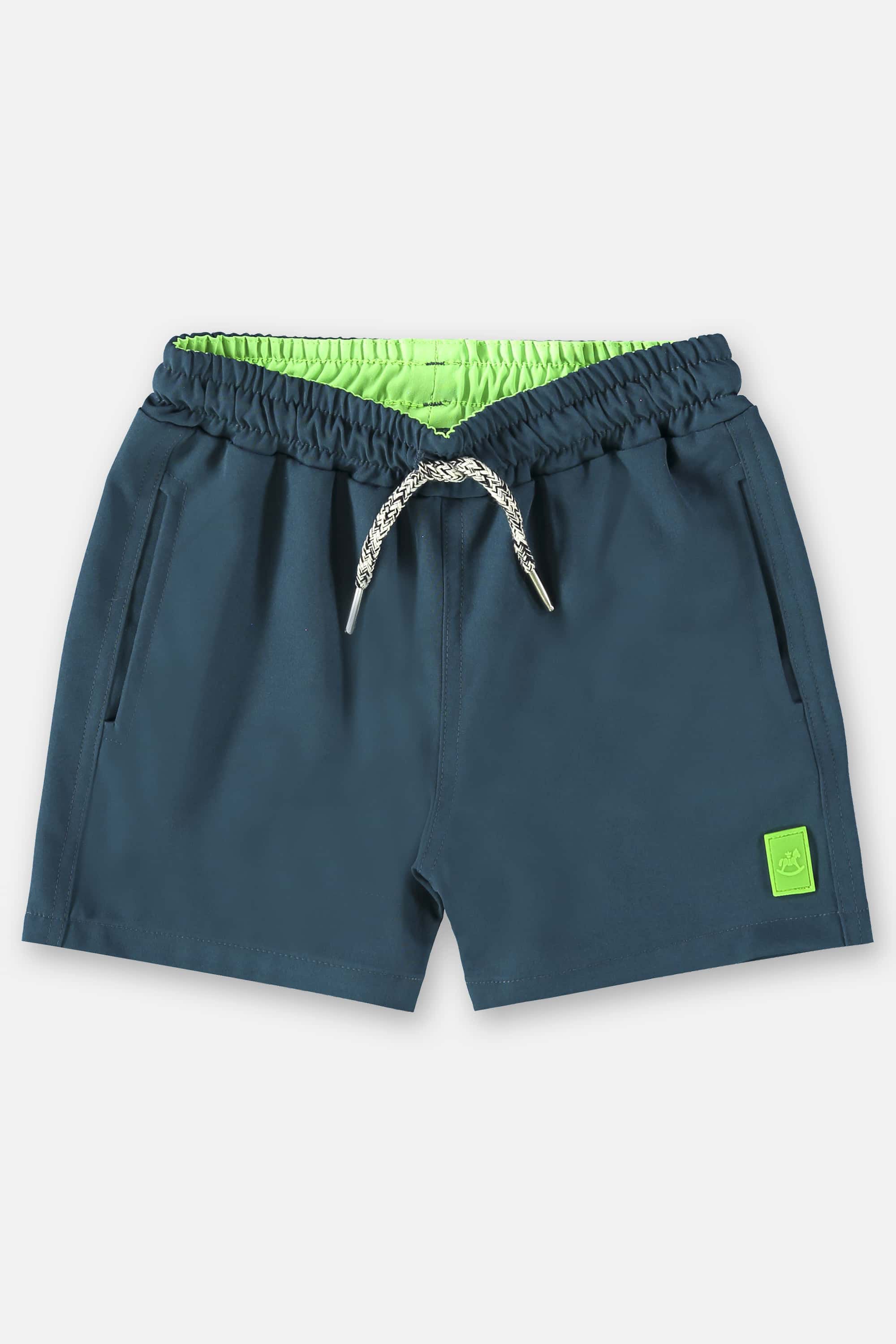 Short Infantil em Microfibra Azul Escuro — foto 1