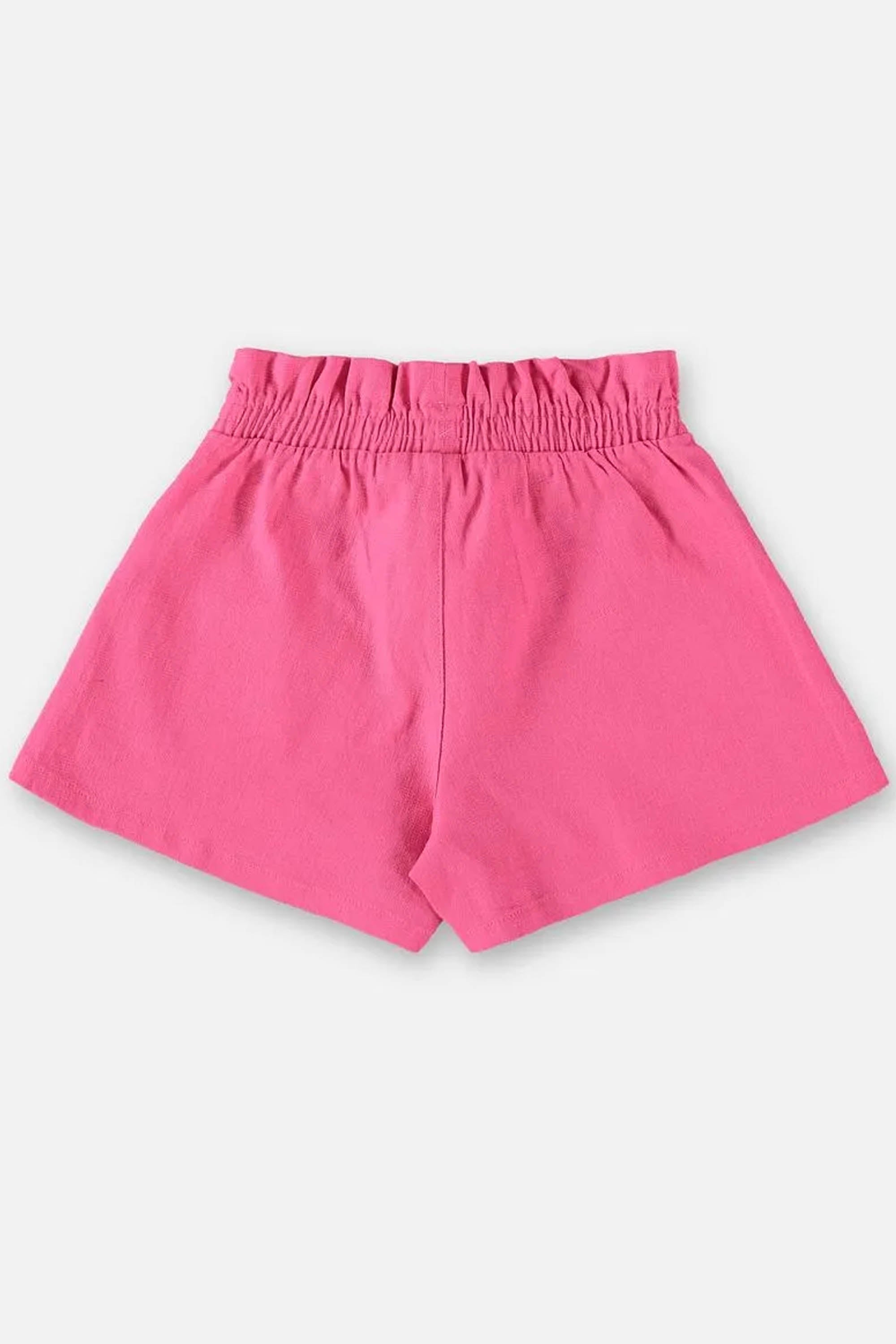 Short Infantil em Tecido Linho Pink — foto 2
