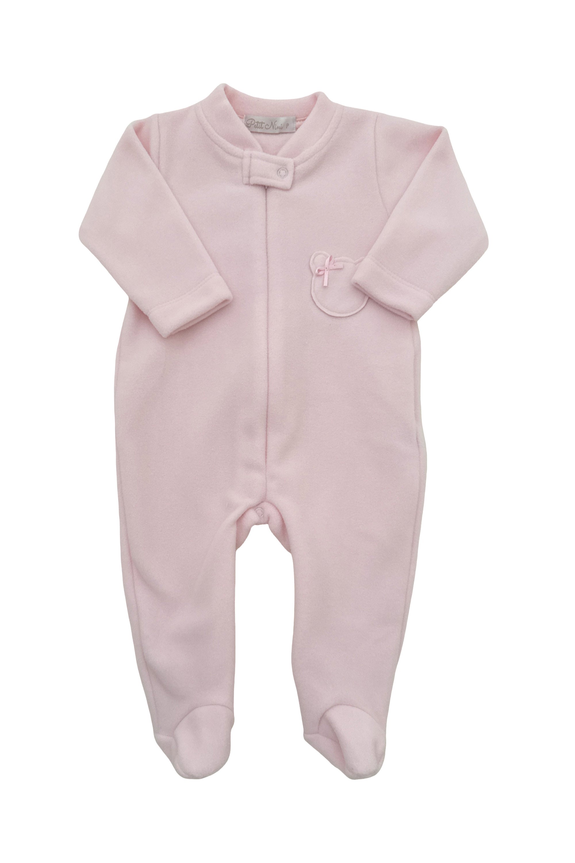 Macacão em Soft Bebê Rosa Urso — foto 2