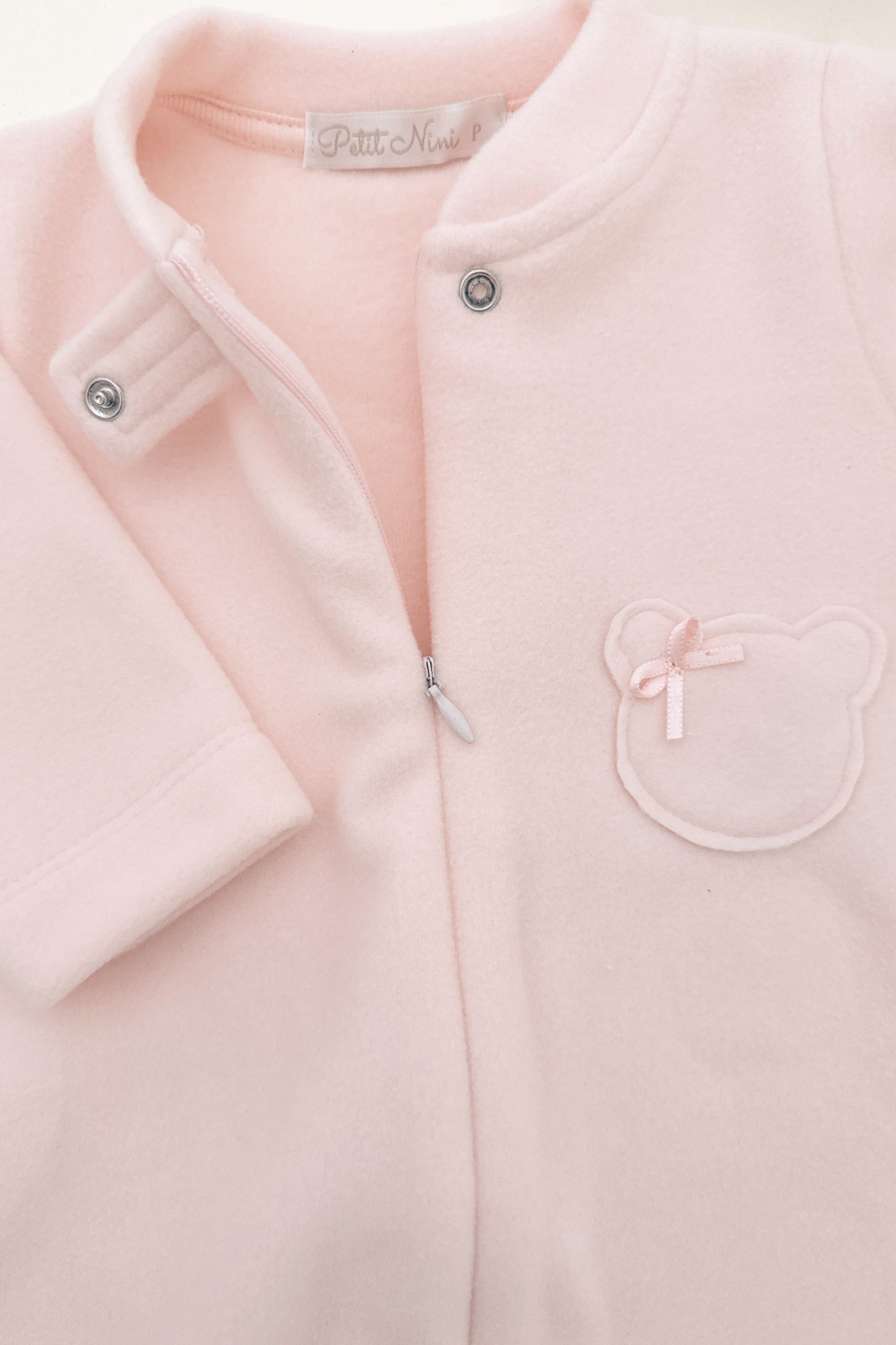Macacão em Soft Bebê Rosa Urso — foto 4