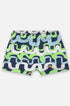 Sunga Boxer Infantil com Proteção UV Azul e Verde — foto 1