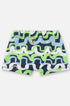 Sunga Boxer Infantil com Proteção UV Azul e Verde — foto 2