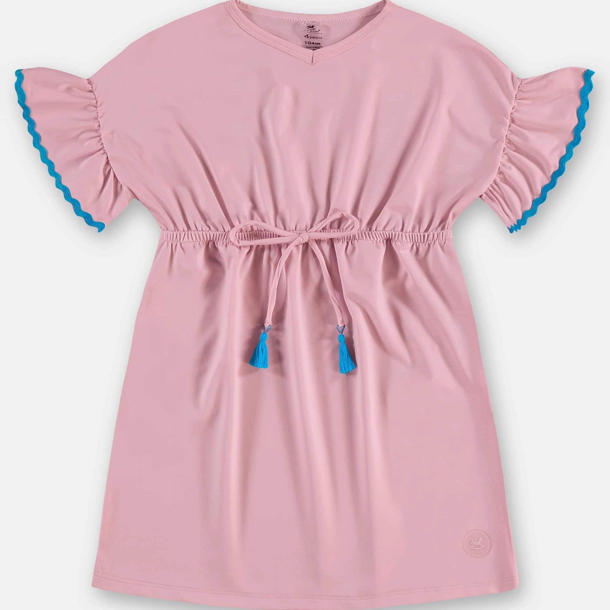 Saída Praia Infantil Menina Rosa Claro — foto 1