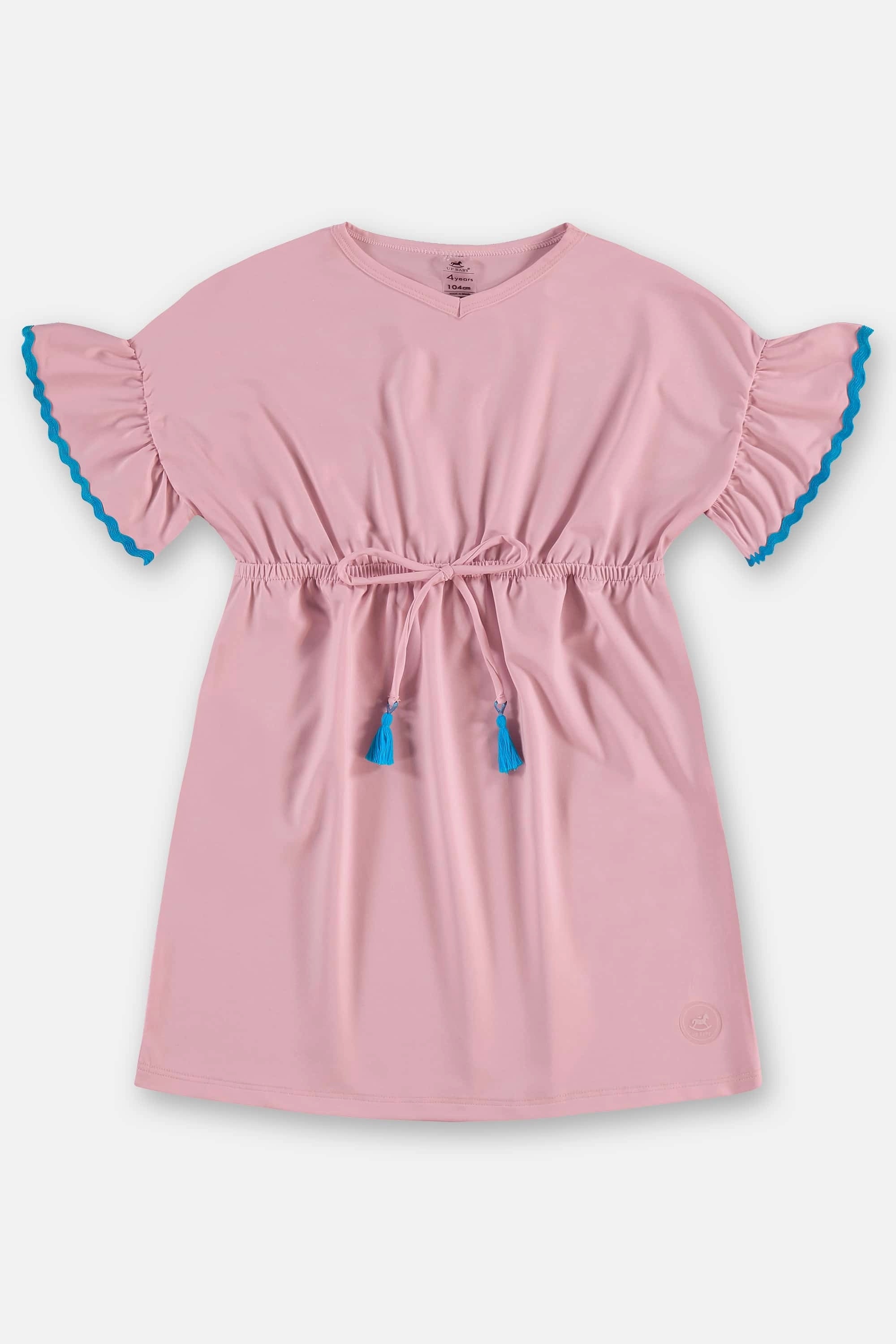 Saída Praia Infantil Menina Rosa Claro — foto 1