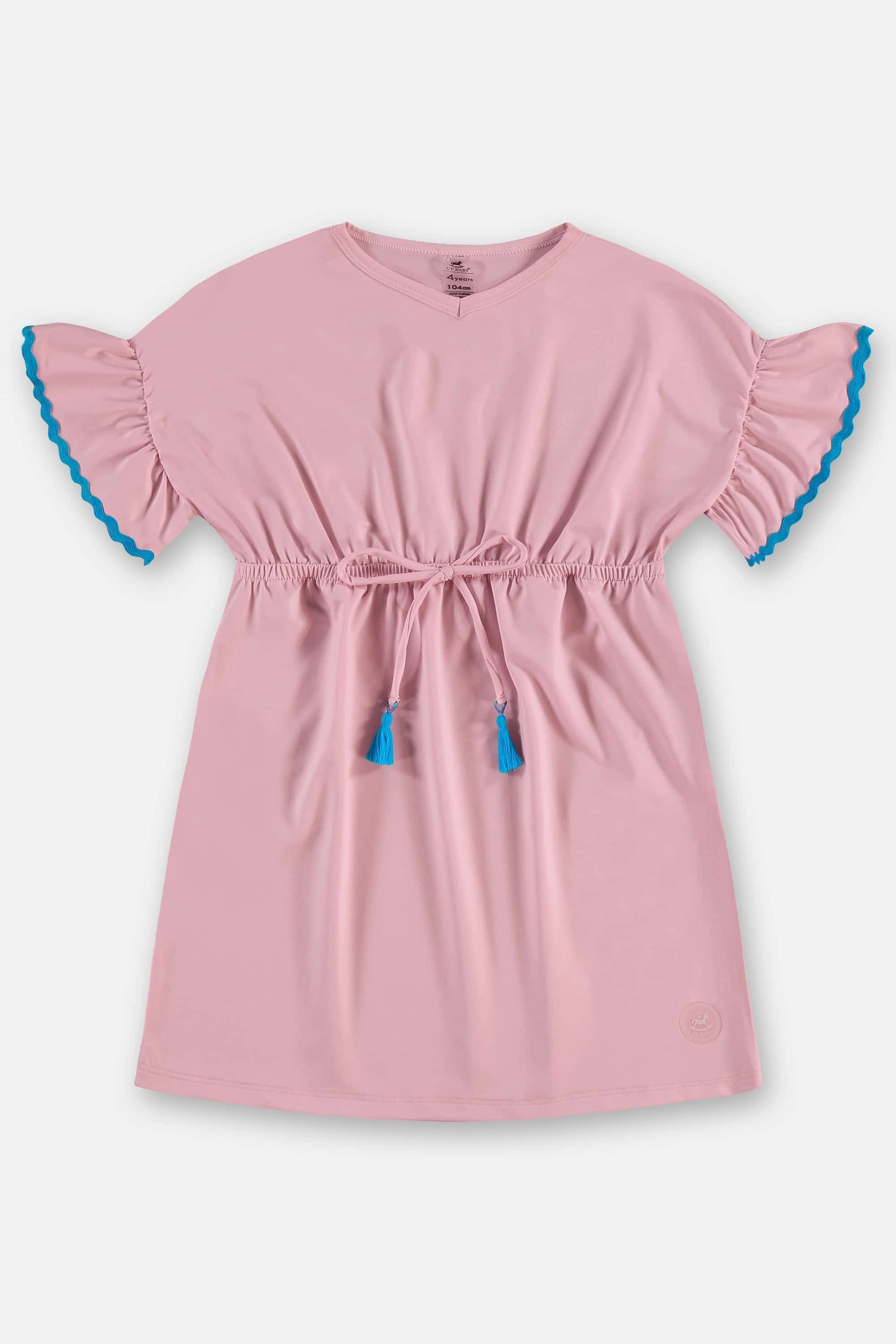 Saída Praia Infantil Menina Rosa Claro — foto 1