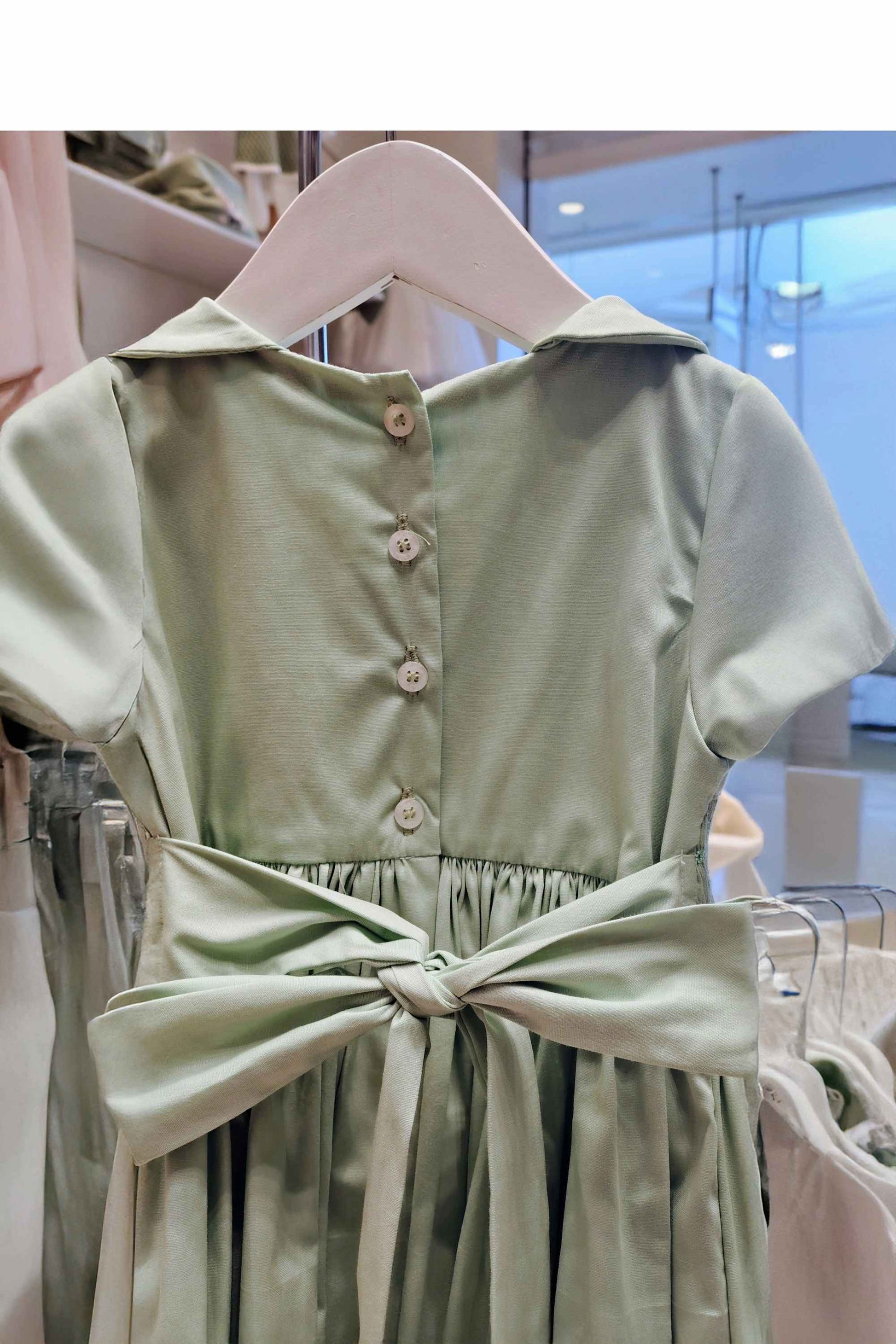 Vestido Infantil Casinha de Abelha Verde Claro