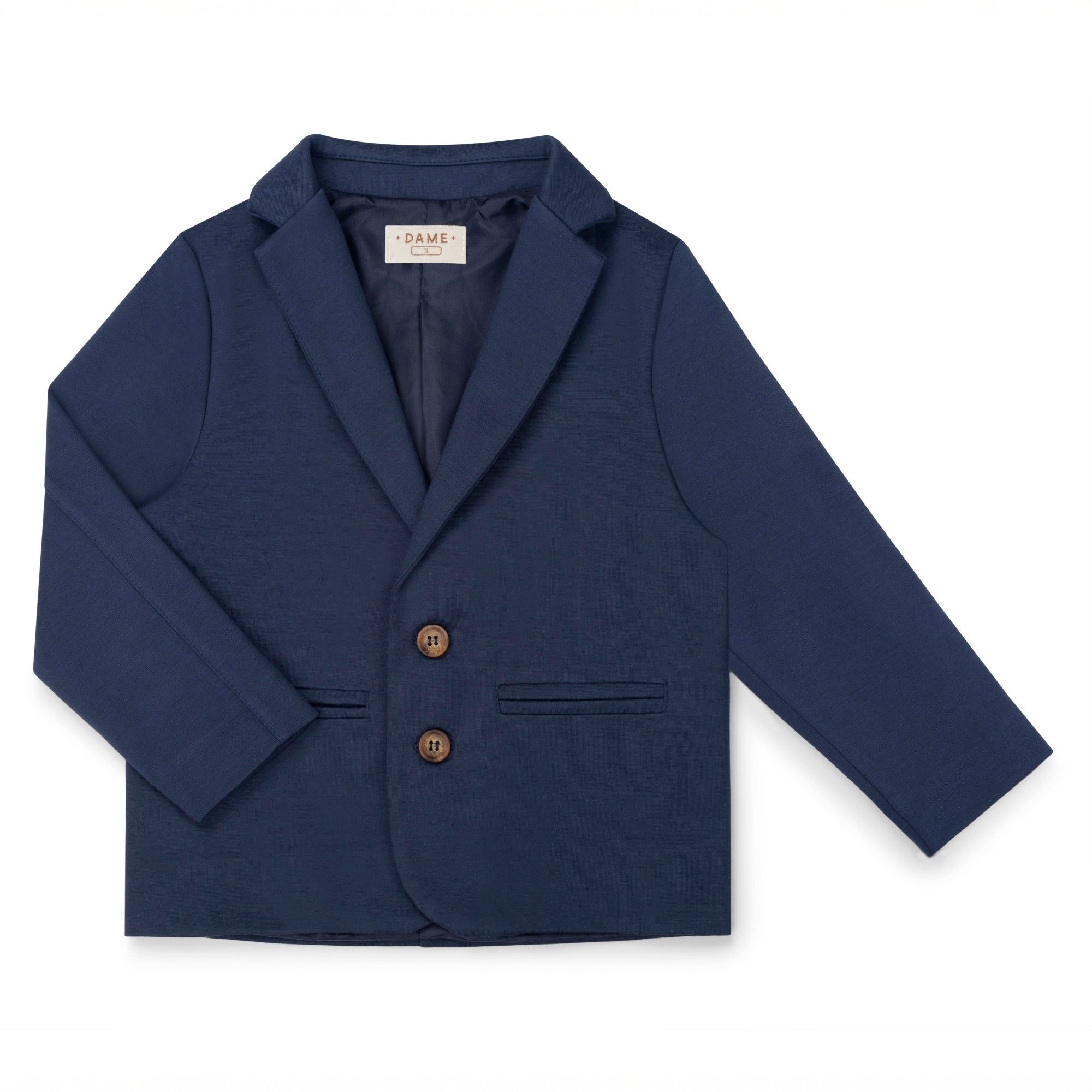 Blazer Social Infantil Azul Marinho Ponto Roma — foto 1