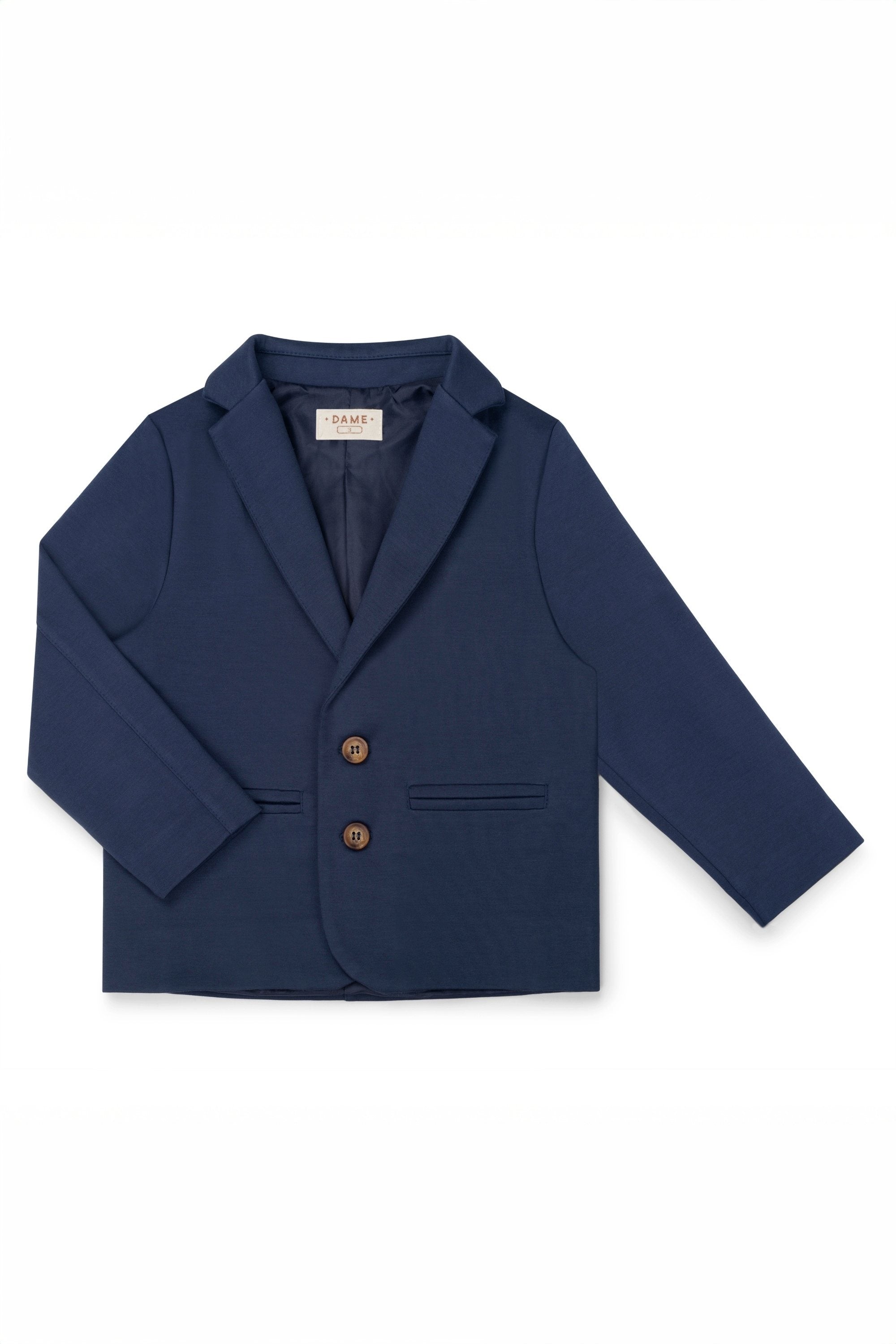 Blazer Social Infantil Azul Marinho Ponto Roma — foto 1