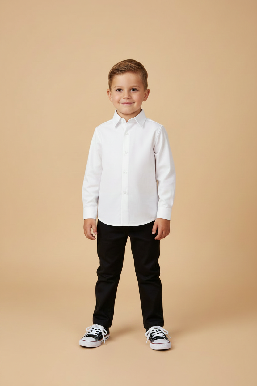 Calça Infantil Menino Sarja Preta