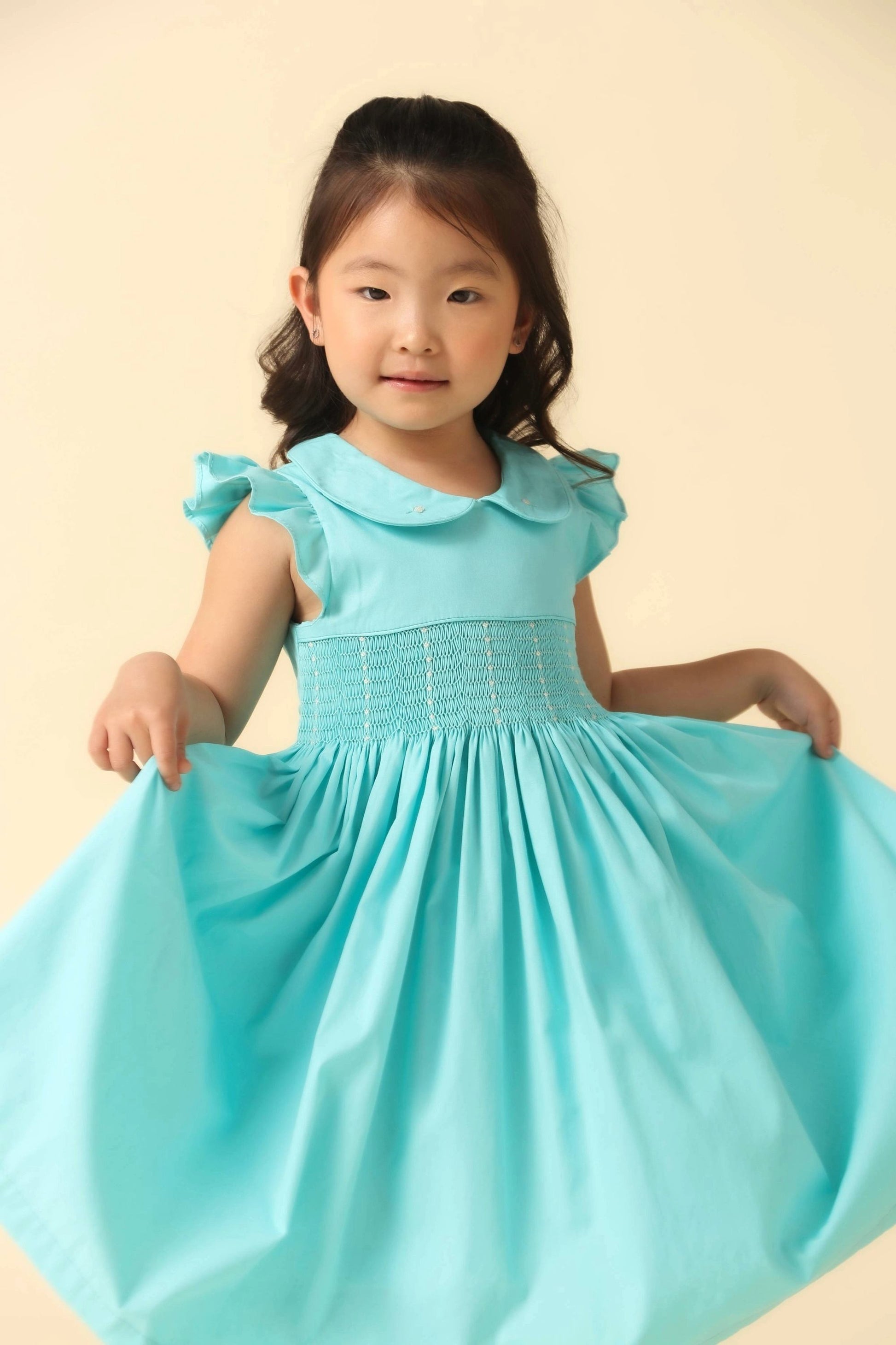 Vestido Infantil Casinha de Abelha Azul Tiffany — foto 5