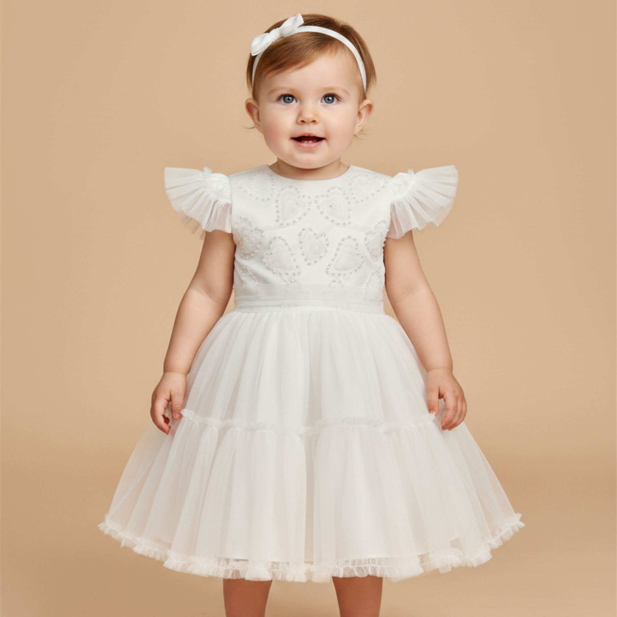 Vestido Infantil Tule Branco