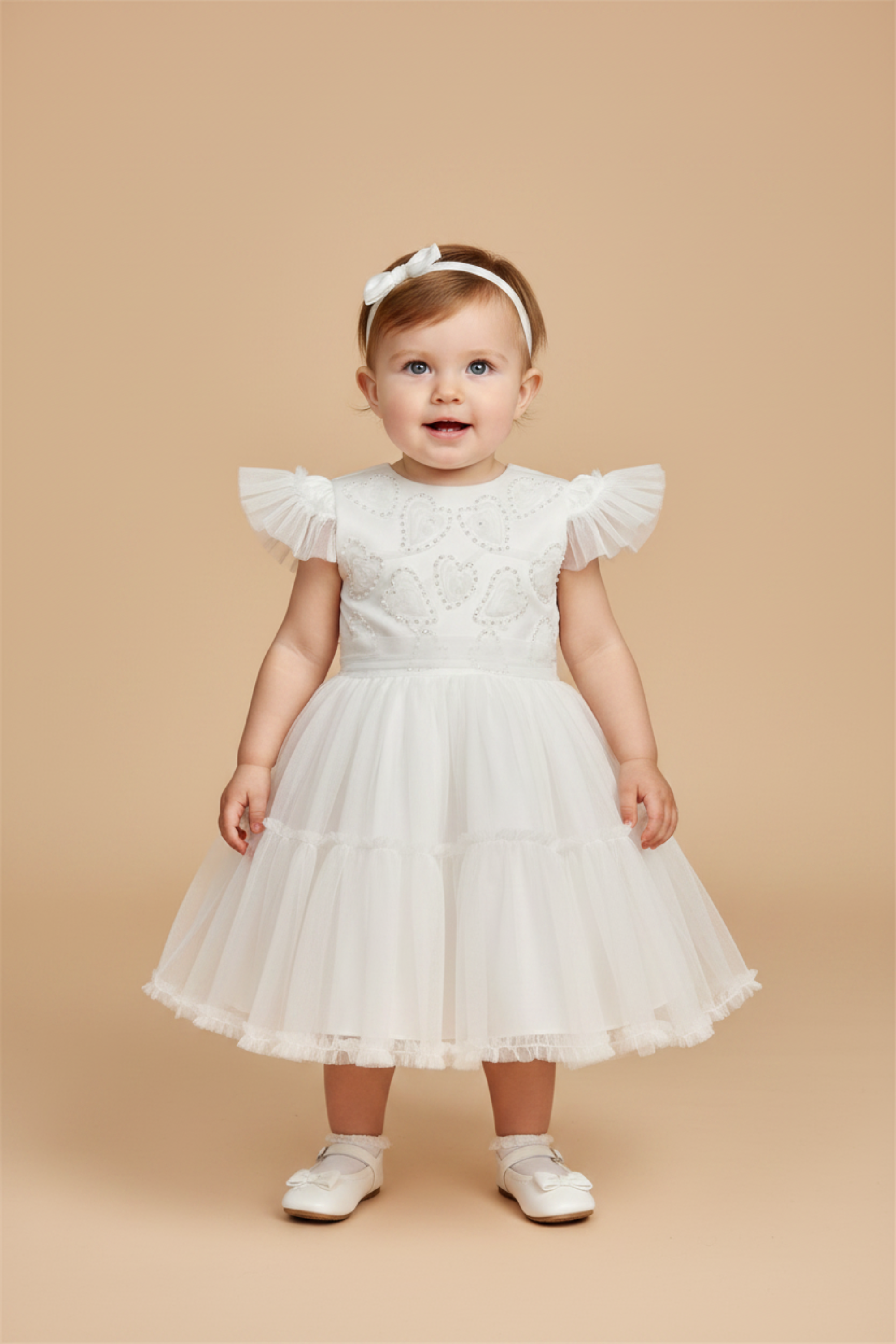 Vestido Infantil Tule Branco