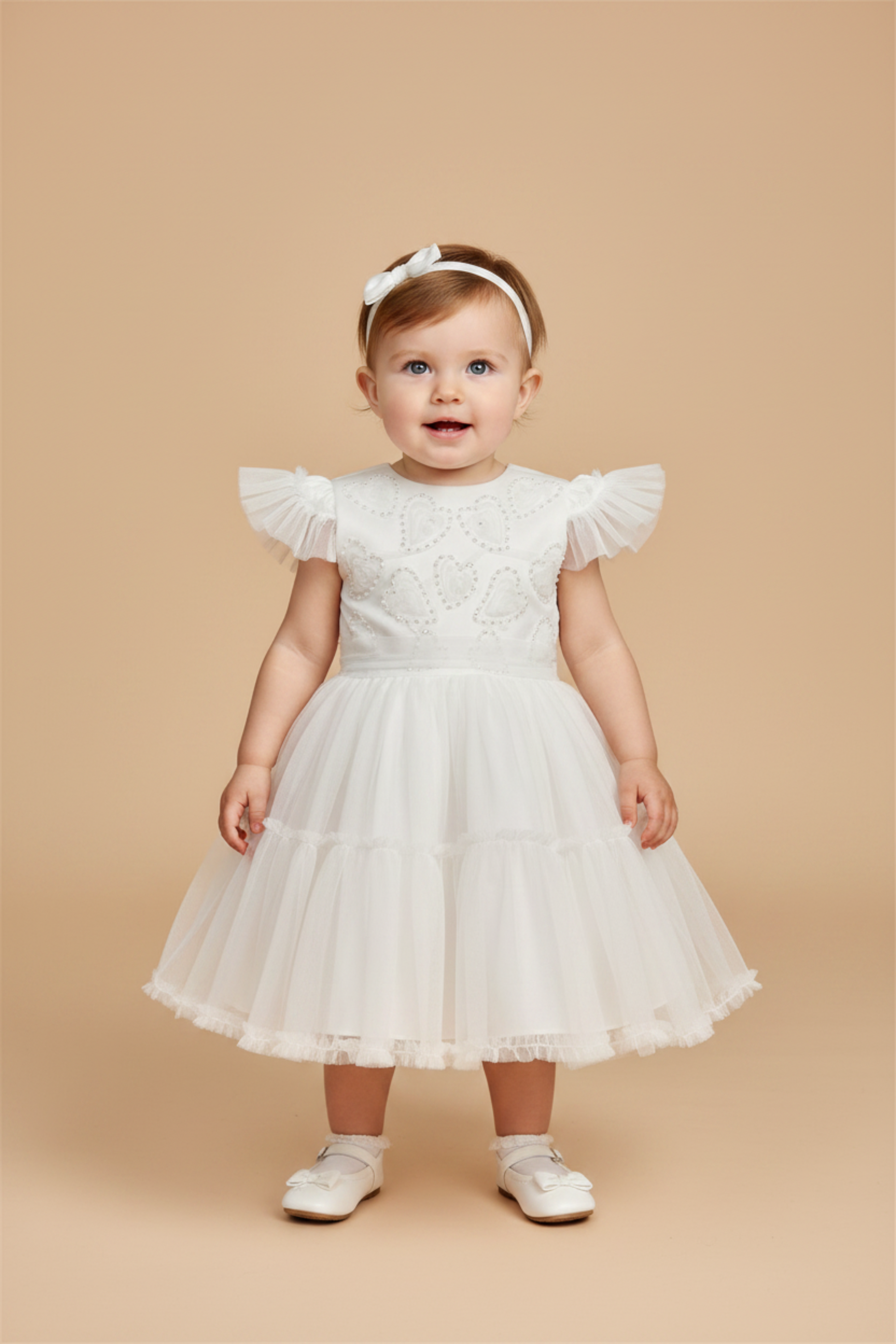 Vestido Infantil Tule Branco