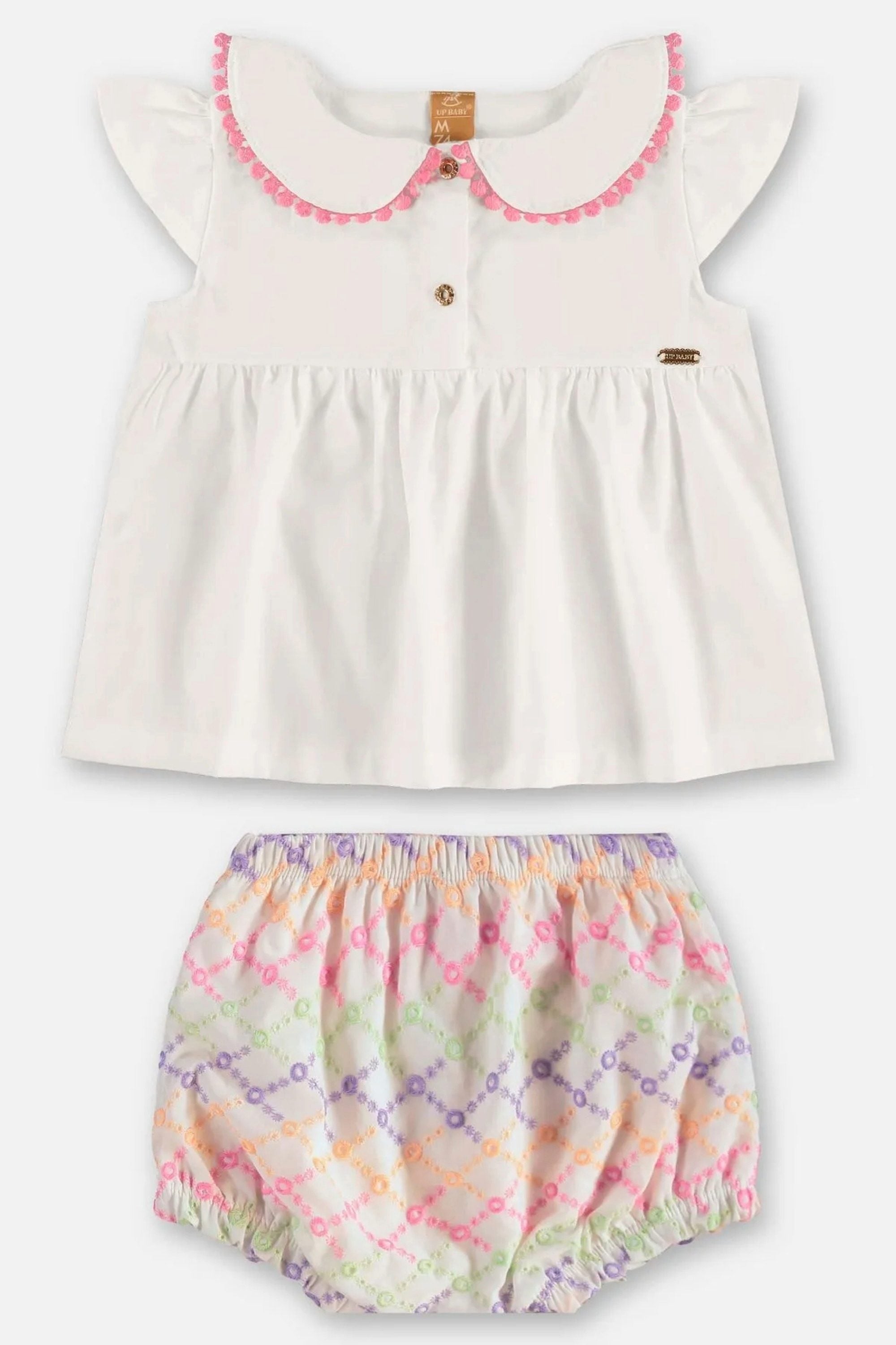 Conjunto Bebê Menina Blusa e Tapa Fralda — foto 2