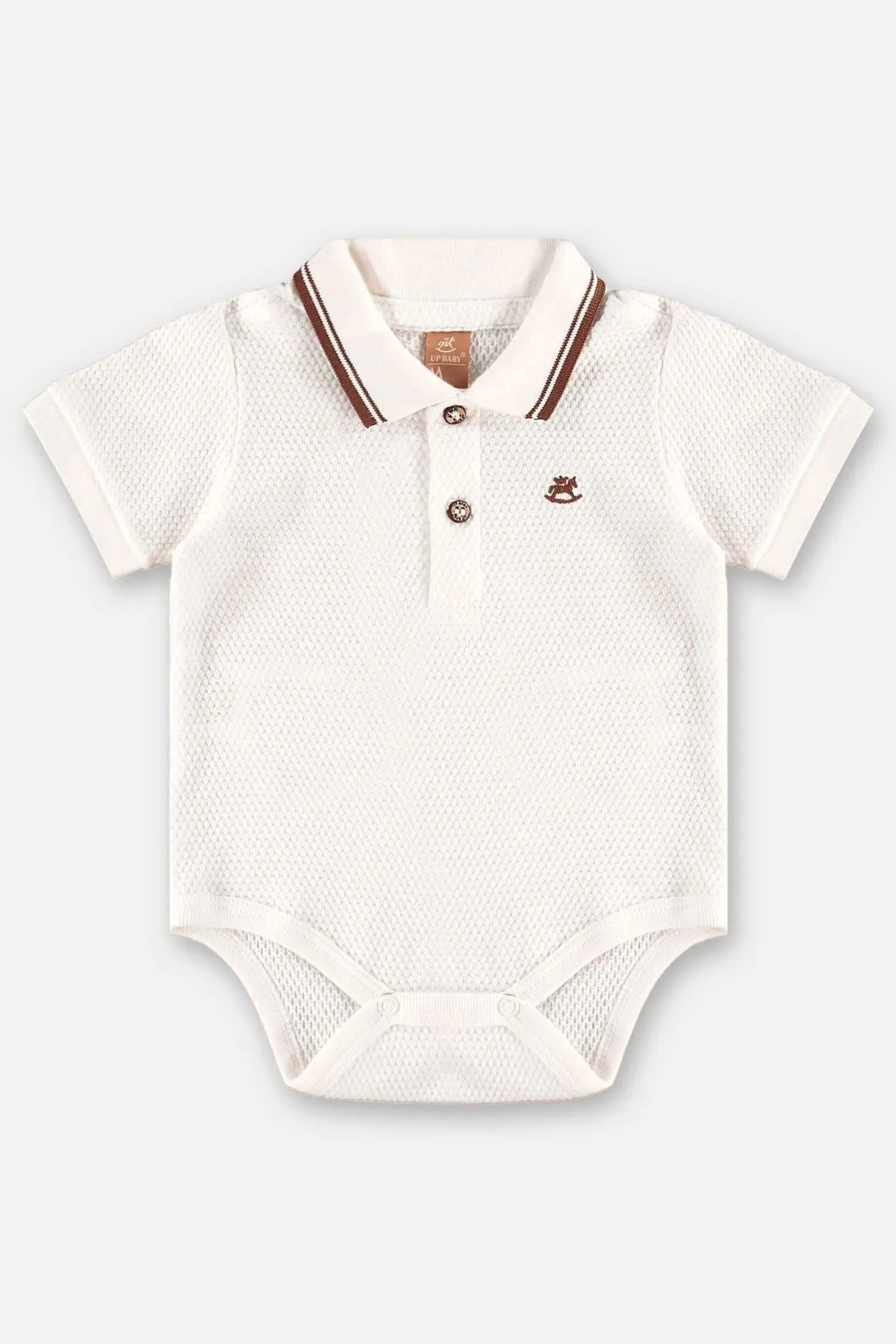 Conjunto Bebê Body Polo Piquet e Bermuda em Linho — foto 4