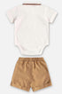 Conjunto Bebê Body Polo Piquet e Bermuda em Linho — foto 3