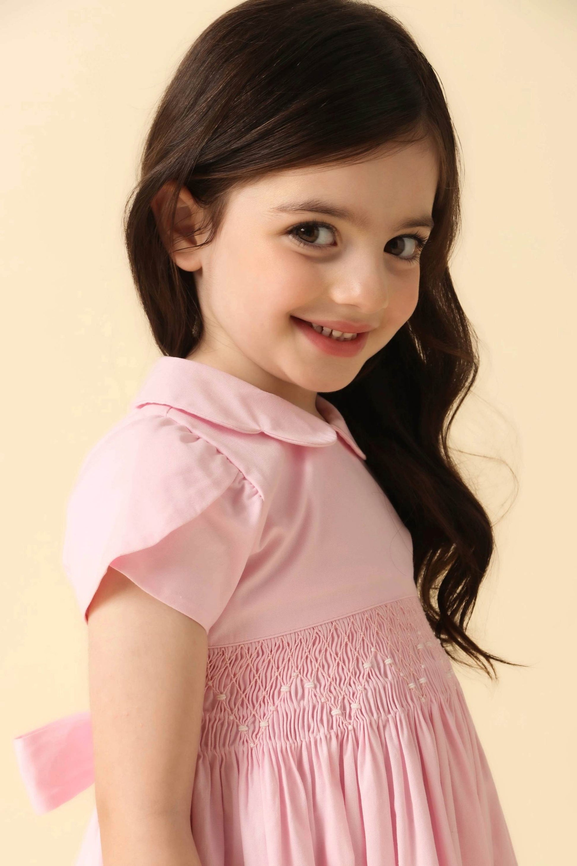 Vestido Infantil Clássico Casinha de Abelha Rosa — foto 3