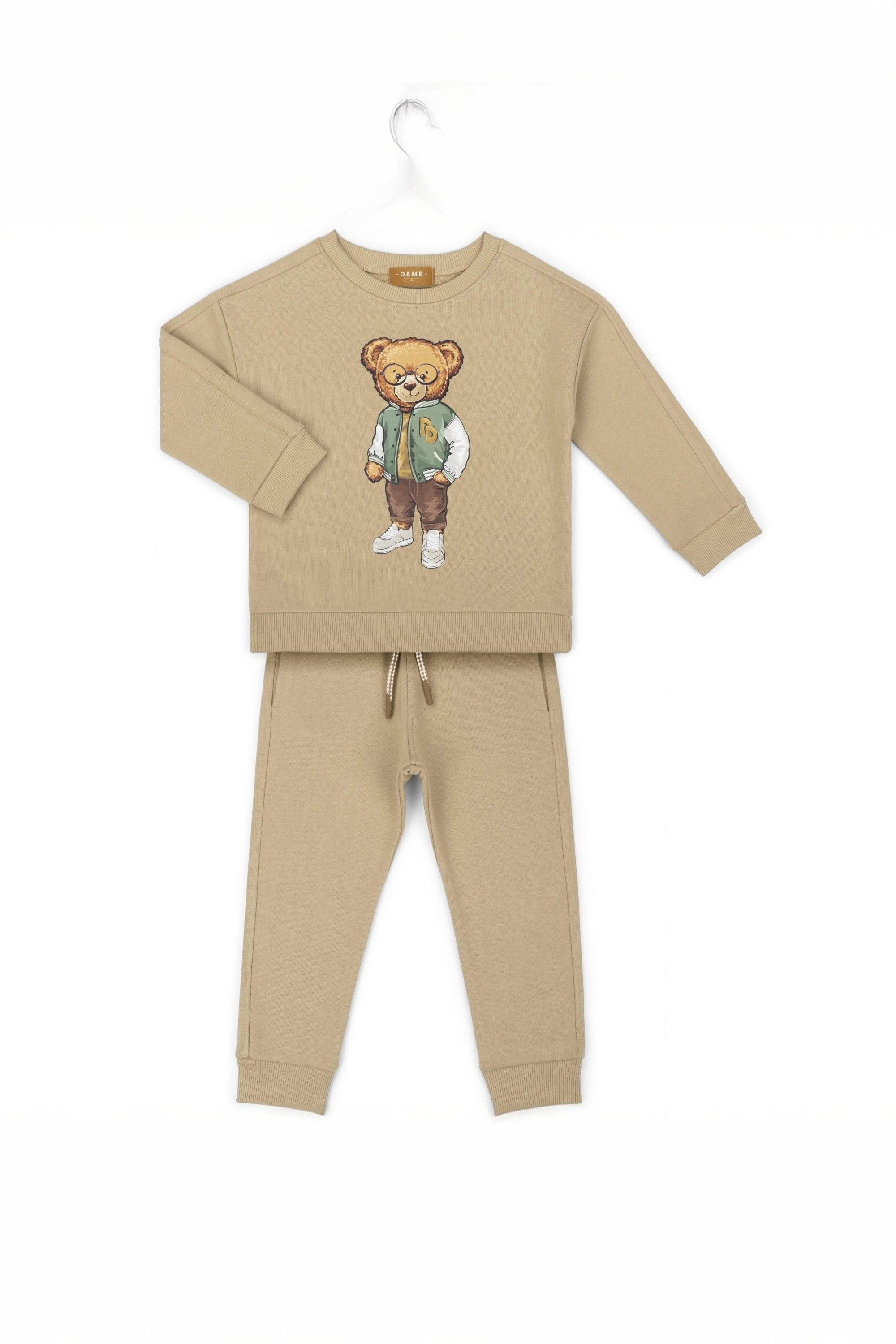 Conjunto Infantil Menino Urso Teddy Blusão e Calça — foto 1
