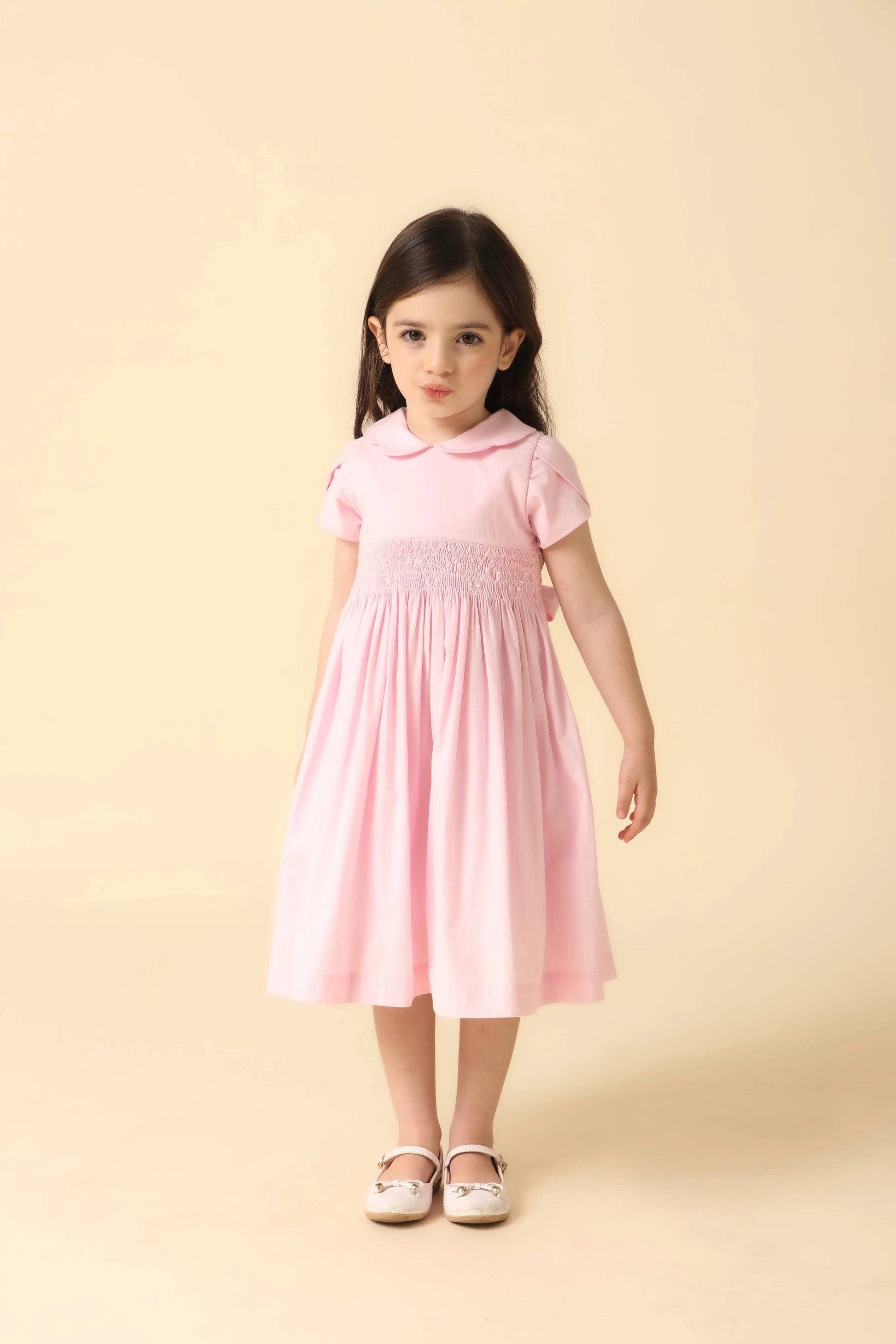 Vestido Infantil Clássico Casinha de Abelha Rosa — foto 5