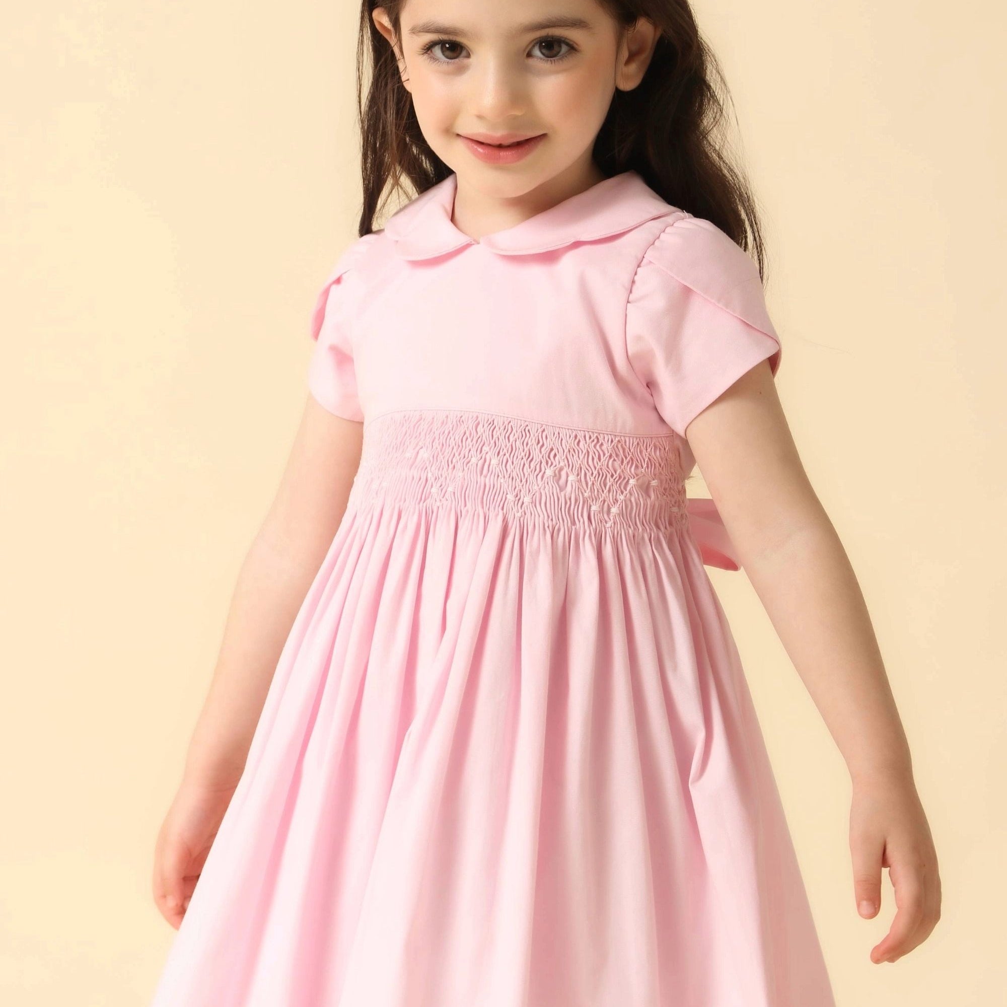 Vestido Infantil Clássico Casinha de Abelha Rosa — foto 1