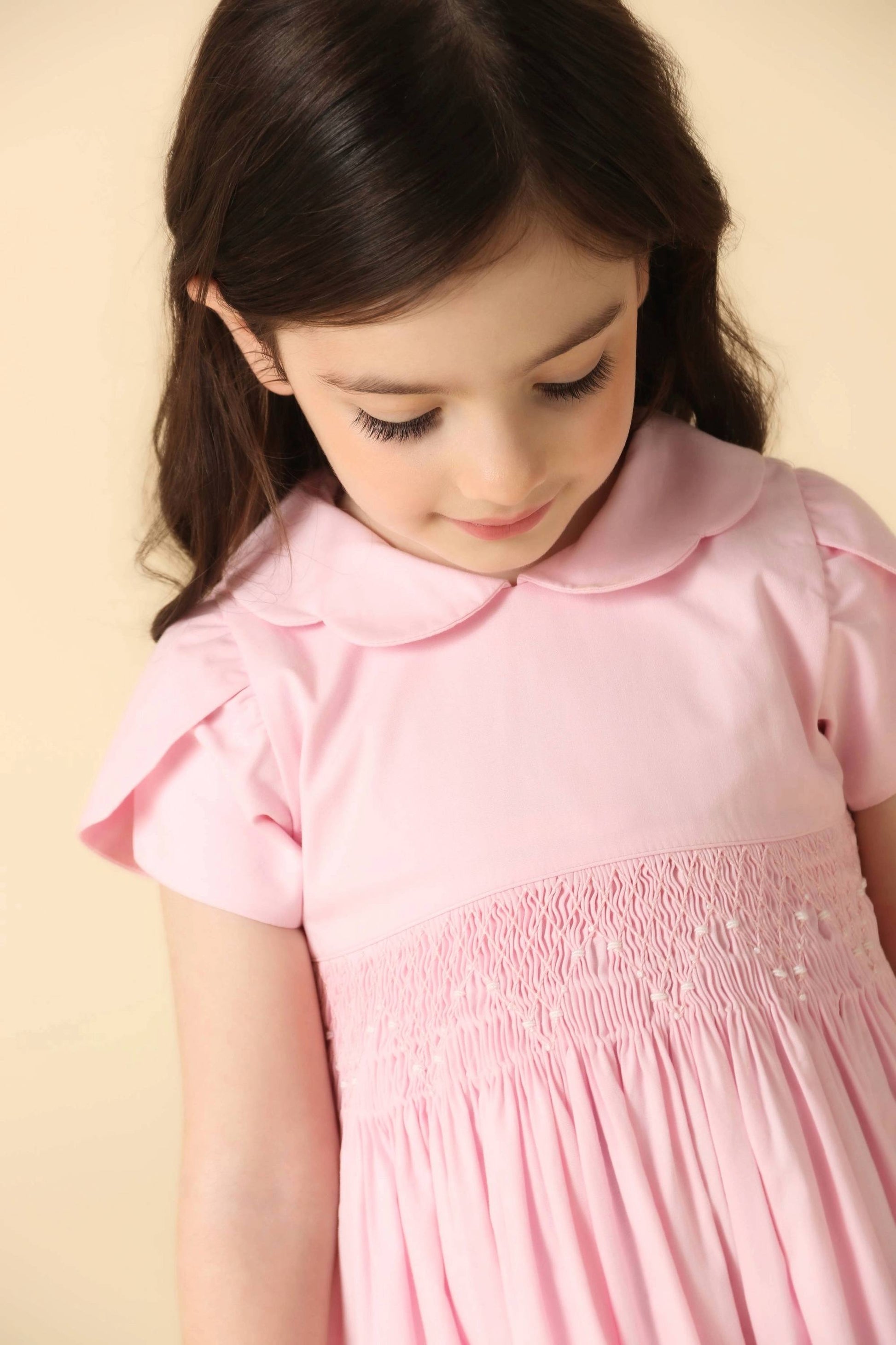 Vestido Infantil Clássico Casinha de Abelha Rosa