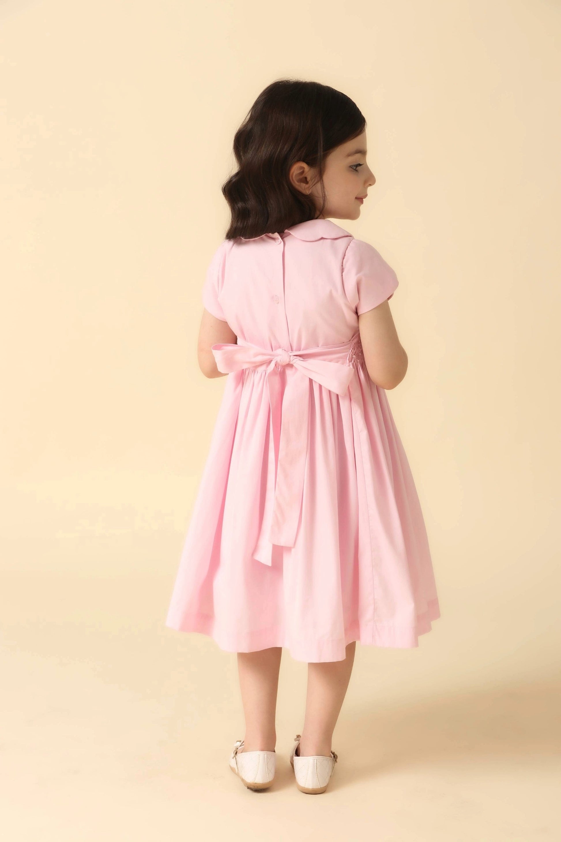Vestido Infantil Clássico Casinha de Abelha Rosa — foto 2