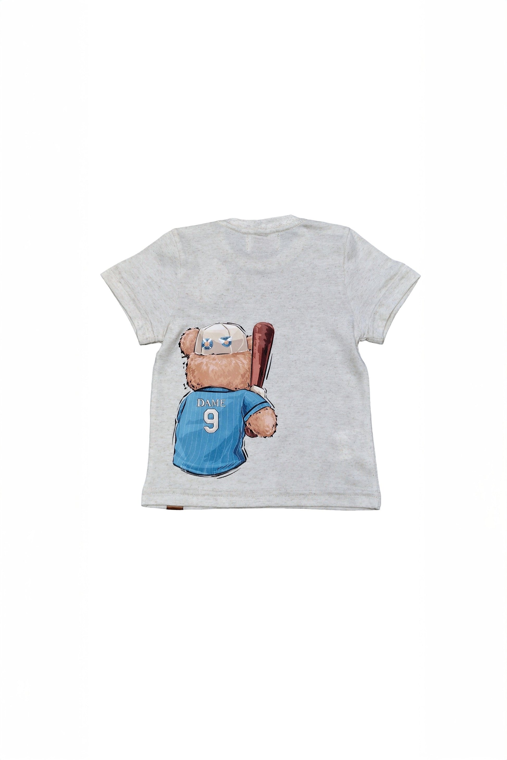 Camiseta Manga Curta Infantil Menino Teddy Beisebol — foto 3