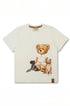 Camiseta Infantil Estampa Ursinho com Cachorros 100% Algodão — foto 2