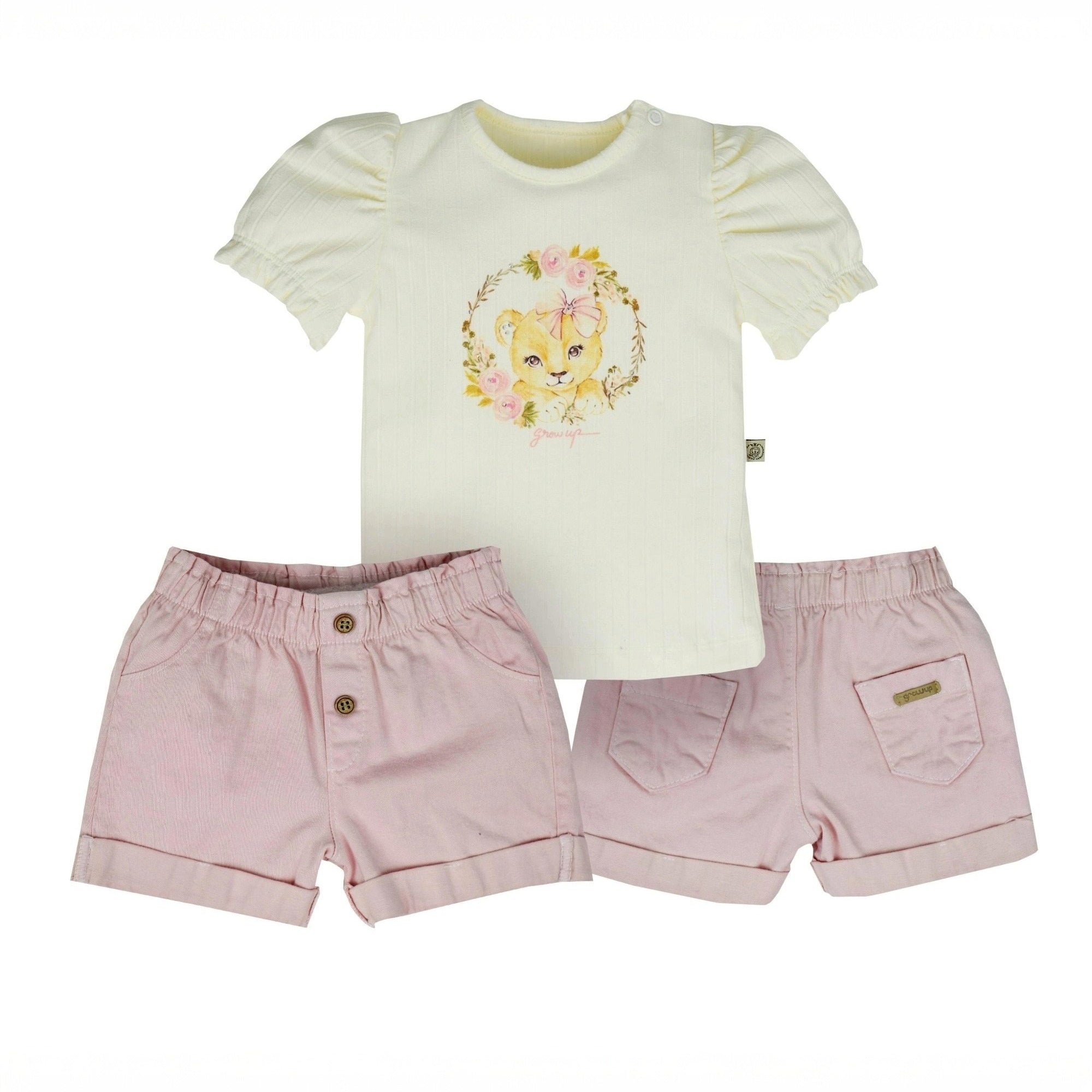 Conjunto Infantil Menina Estampa Gatinha — foto 1
