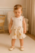 Conjunto Bebê Menina Body Regata e Shorts Bege — foto 1