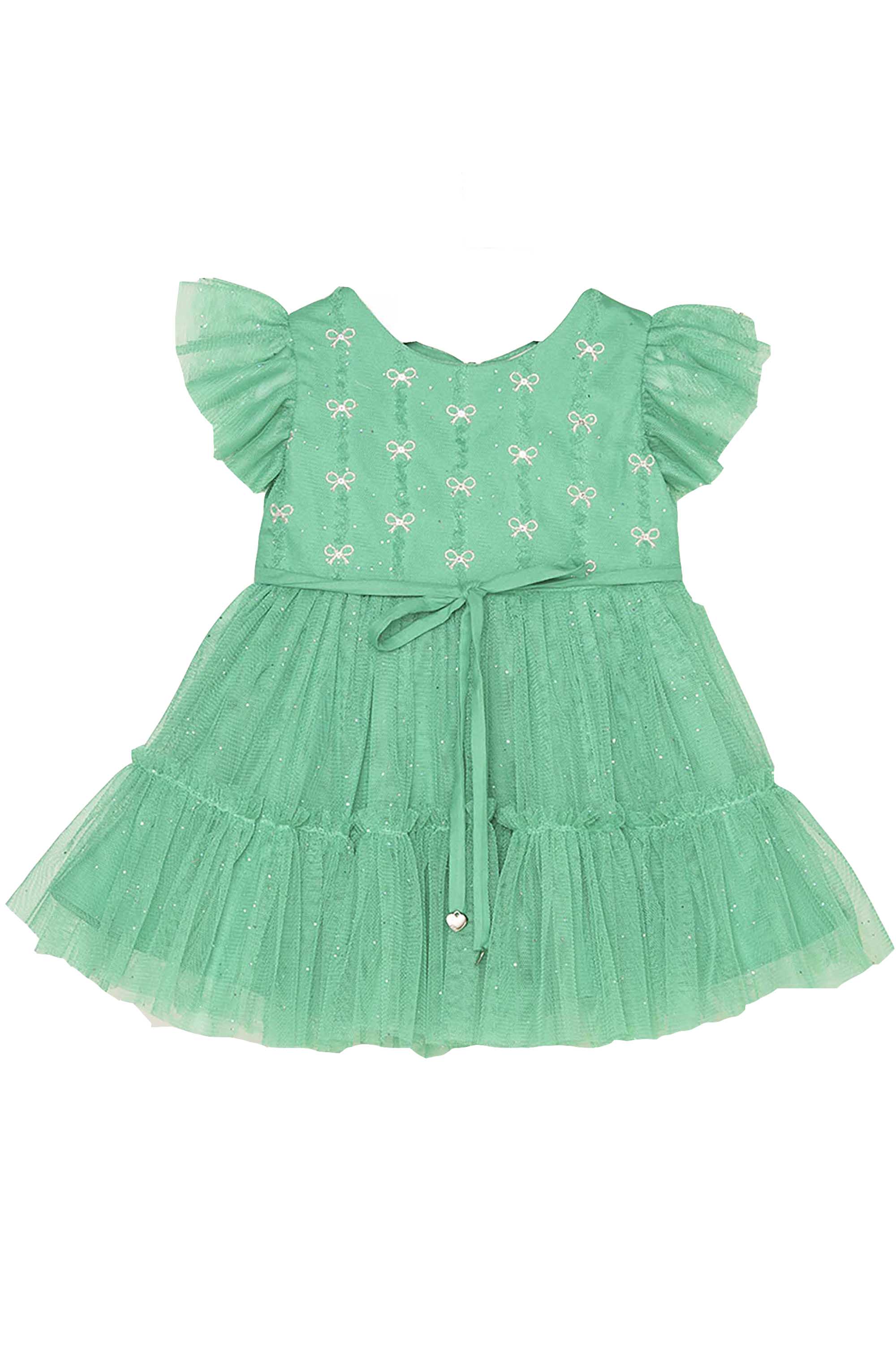Vestido Celebration em Tule Verde para Bebês — foto 2