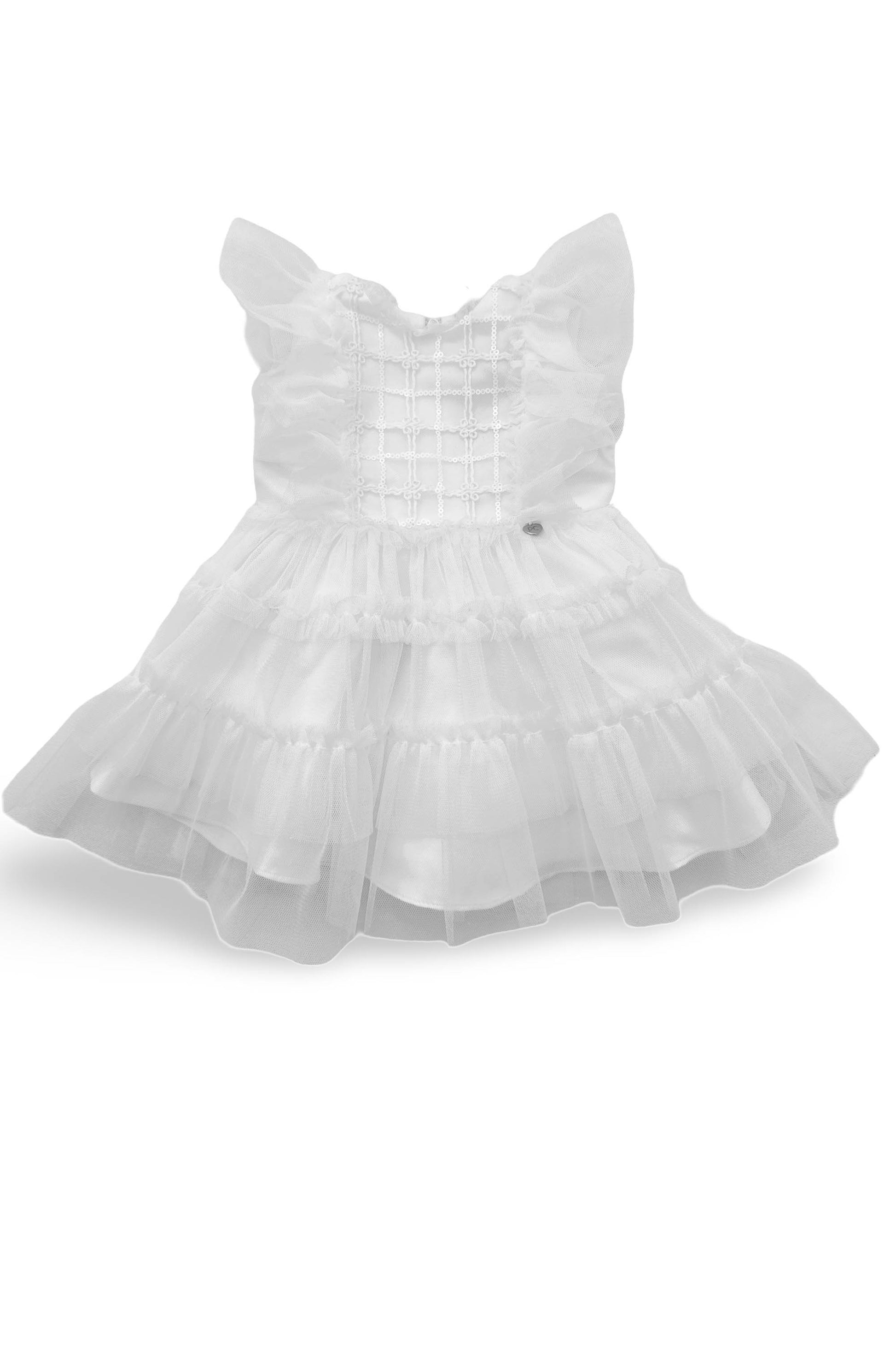 Vestido Bebê Renda Branco Celebration — foto 2