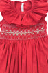 Vestido Infantil Casinha de Abelha Sem Manga Vermelho — foto 2
