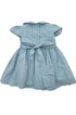 Vestido Infantil Clássico Casinha de Abelha Azul Claro — foto 4