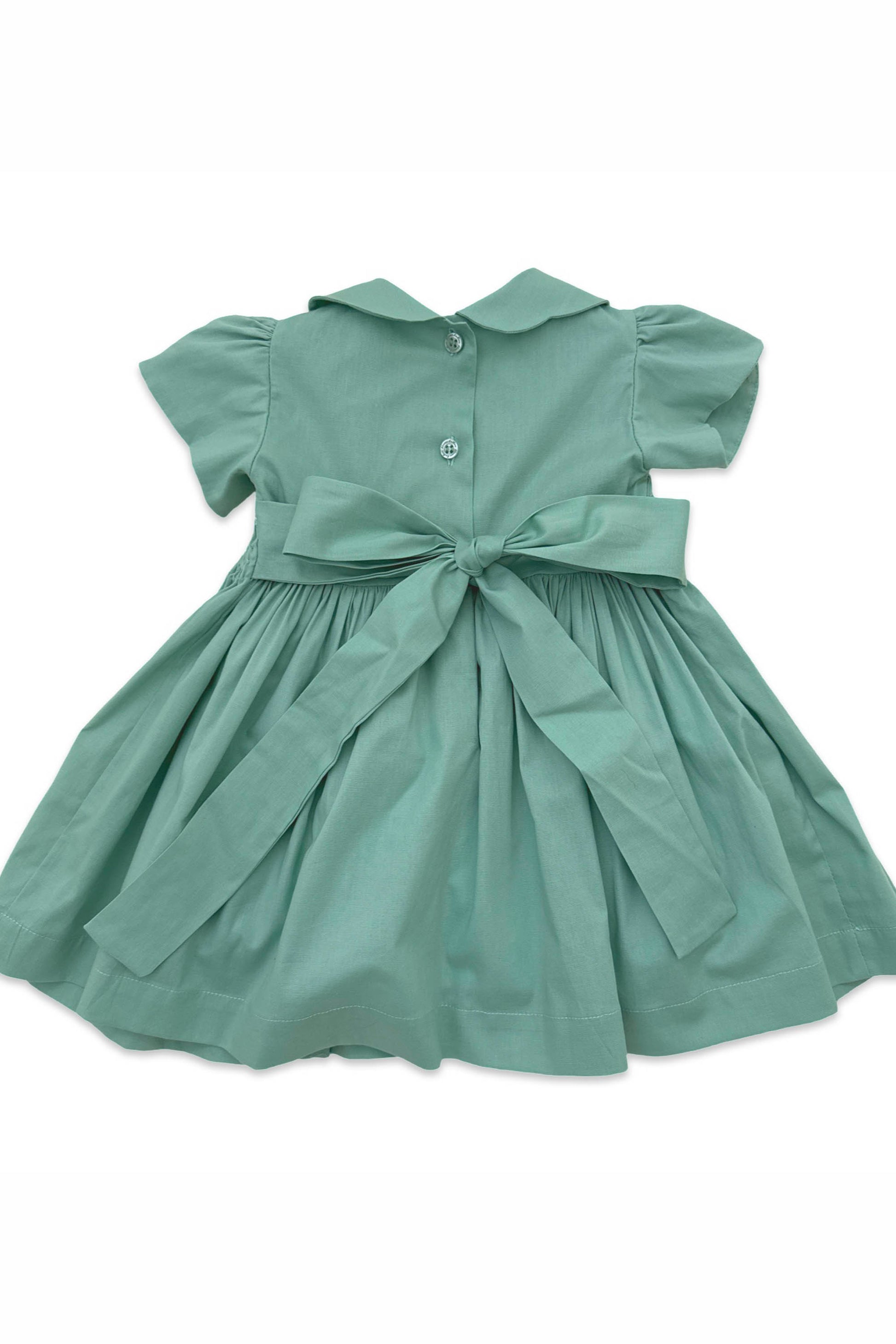 Vestido Infantil Casinha de Abelha Verde Relva — foto 4