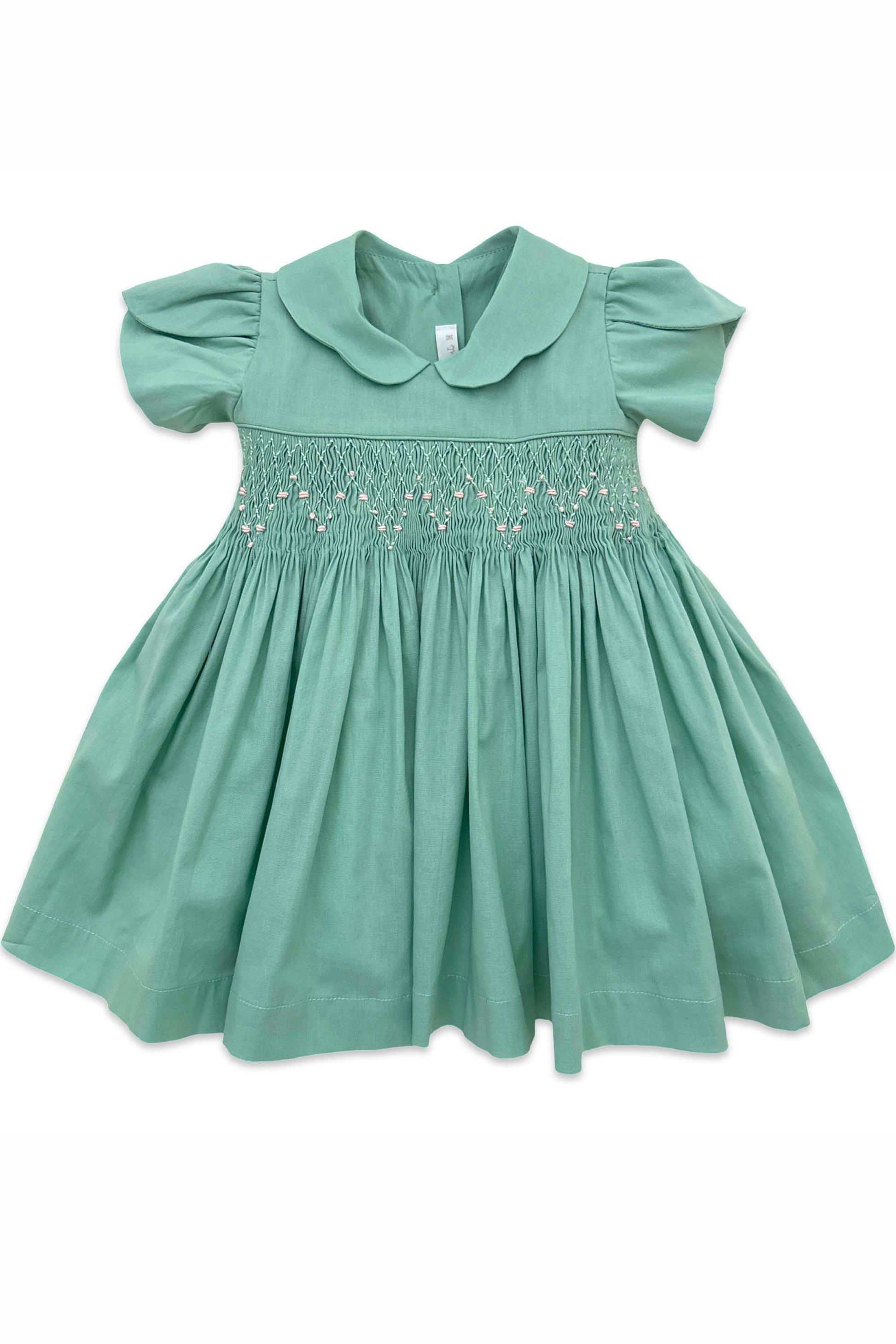 Vestido Infantil Casinha de Abelha Verde Relva — foto 3