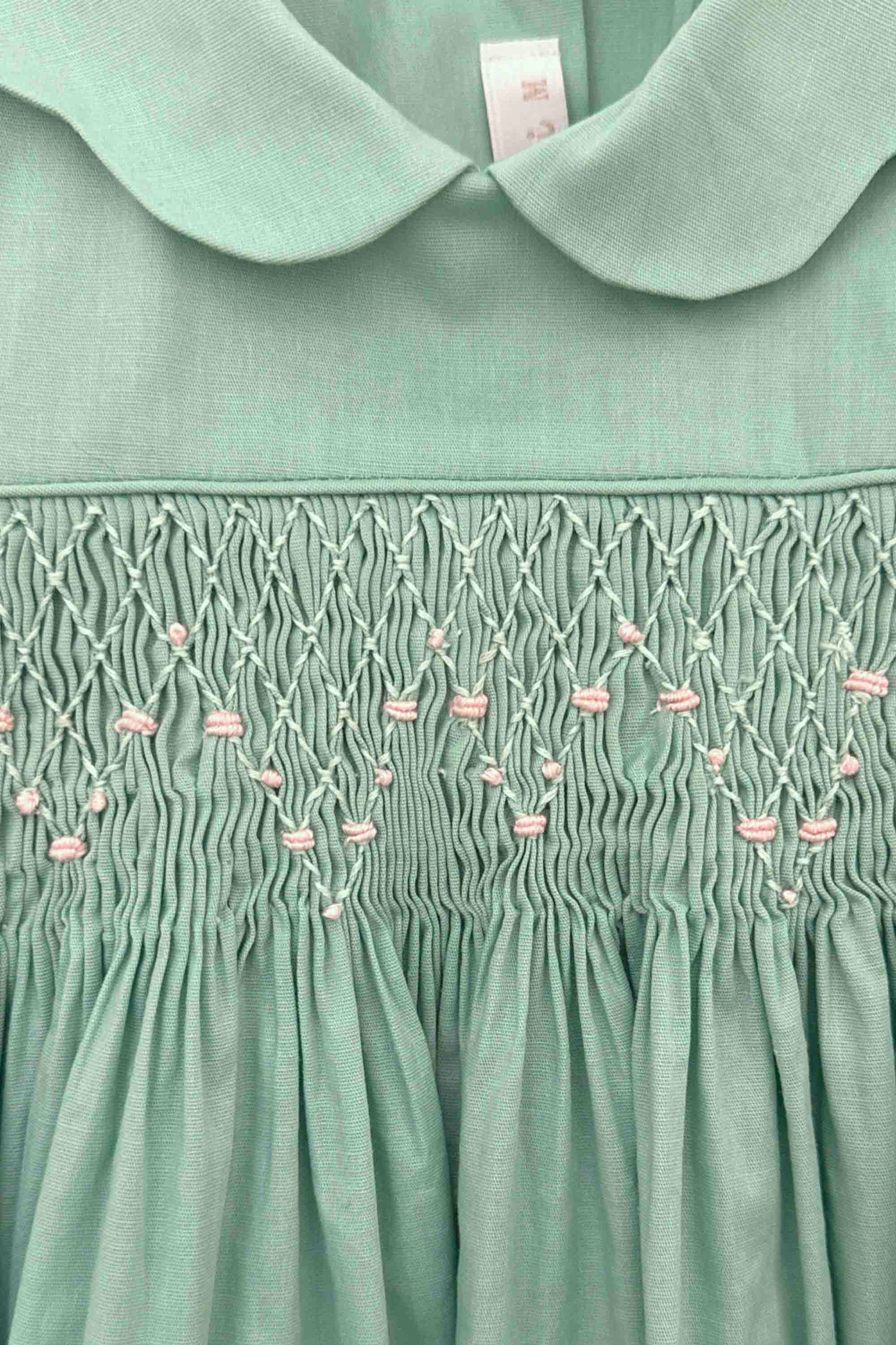 Vestido Infantil Casinha de Abelha Verde Relva — foto 2