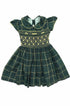 Vestido Infantil Casinha de Abelha Xadrez Verde — foto 2