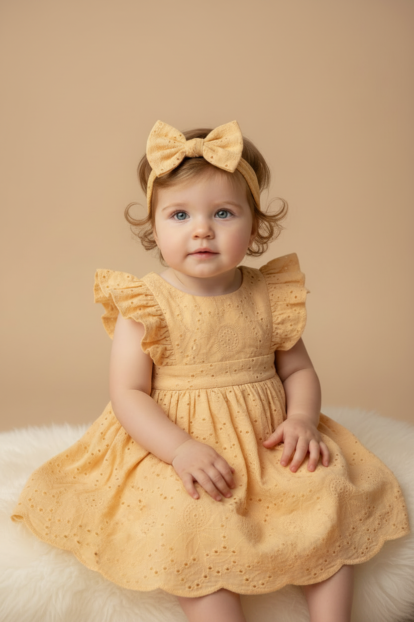 Vestido Infantil Catarina Laise Amarelo — foto 2