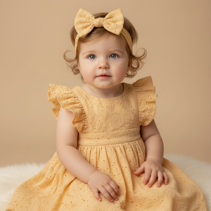 Vestido Infantil Catarina Laise Amarelo — foto 2