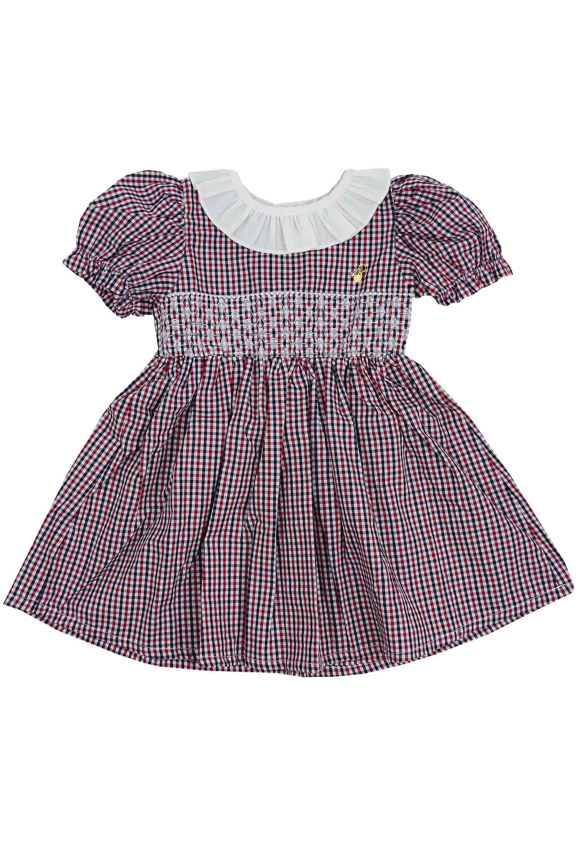 Vestido Infantil Celebrare Xadrez Vermelho — foto 2
