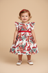 Vestido Infantil Cherry Celebration Estampa Esquilo e Cerejas — foto 1