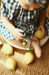 Vestido Bebê Estampa Xadrez Azul Detalhe Limão Citrus — foto 4
