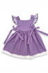 Vestido Infantil Lilás em Linho com Detalhe Renda — foto 5